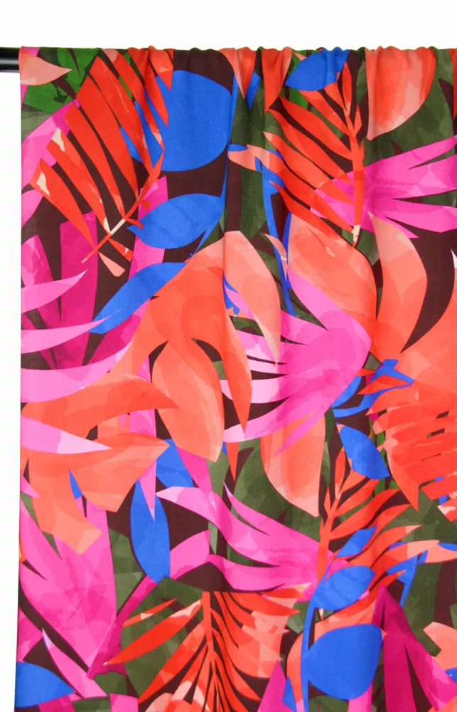 Viscose met planten bladeren - Atelier Jupe