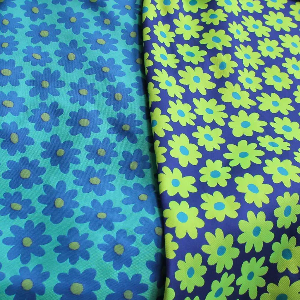 Mikado double face met bloemen - Lorré