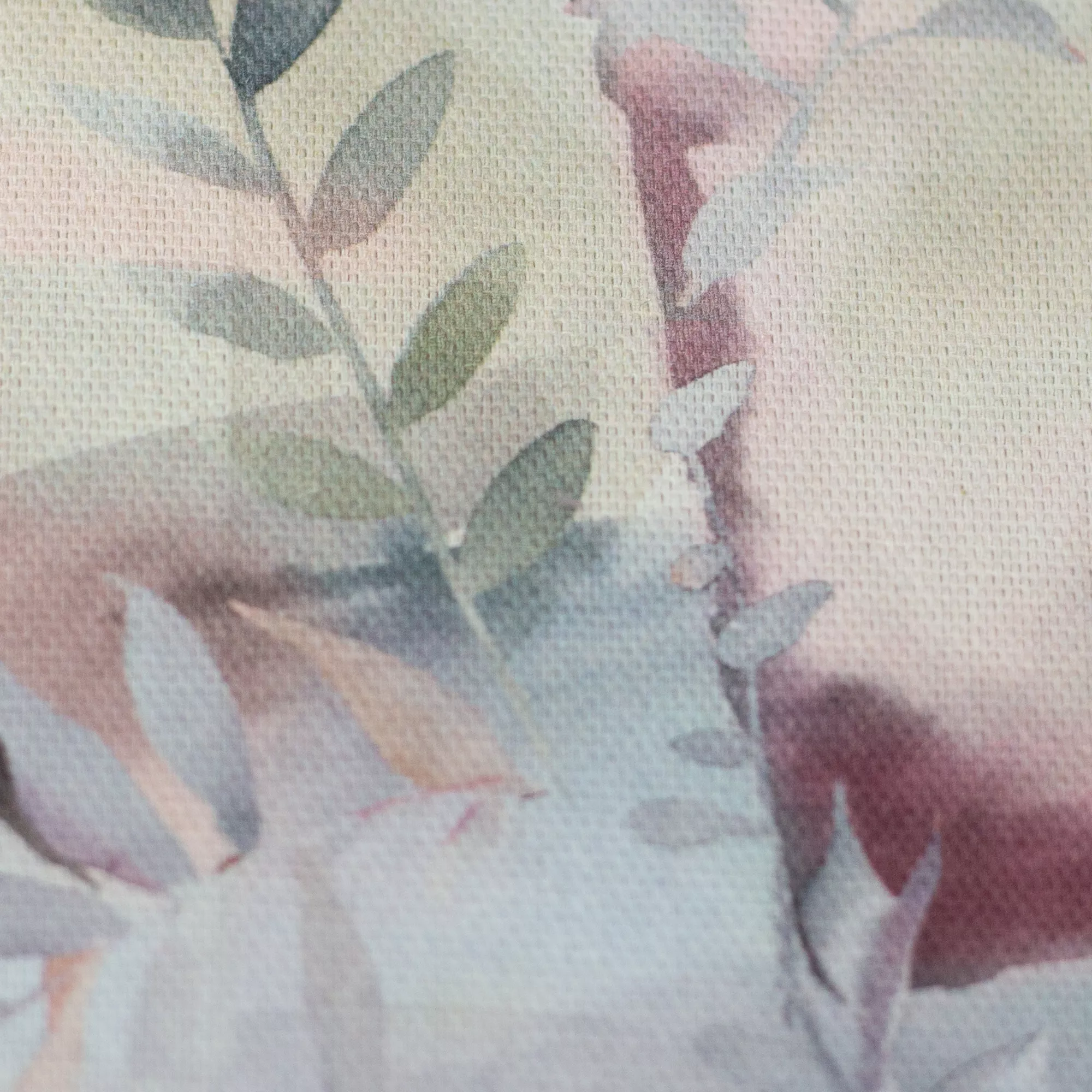 Canvas ecru met takjes aquarel 'Barisa'