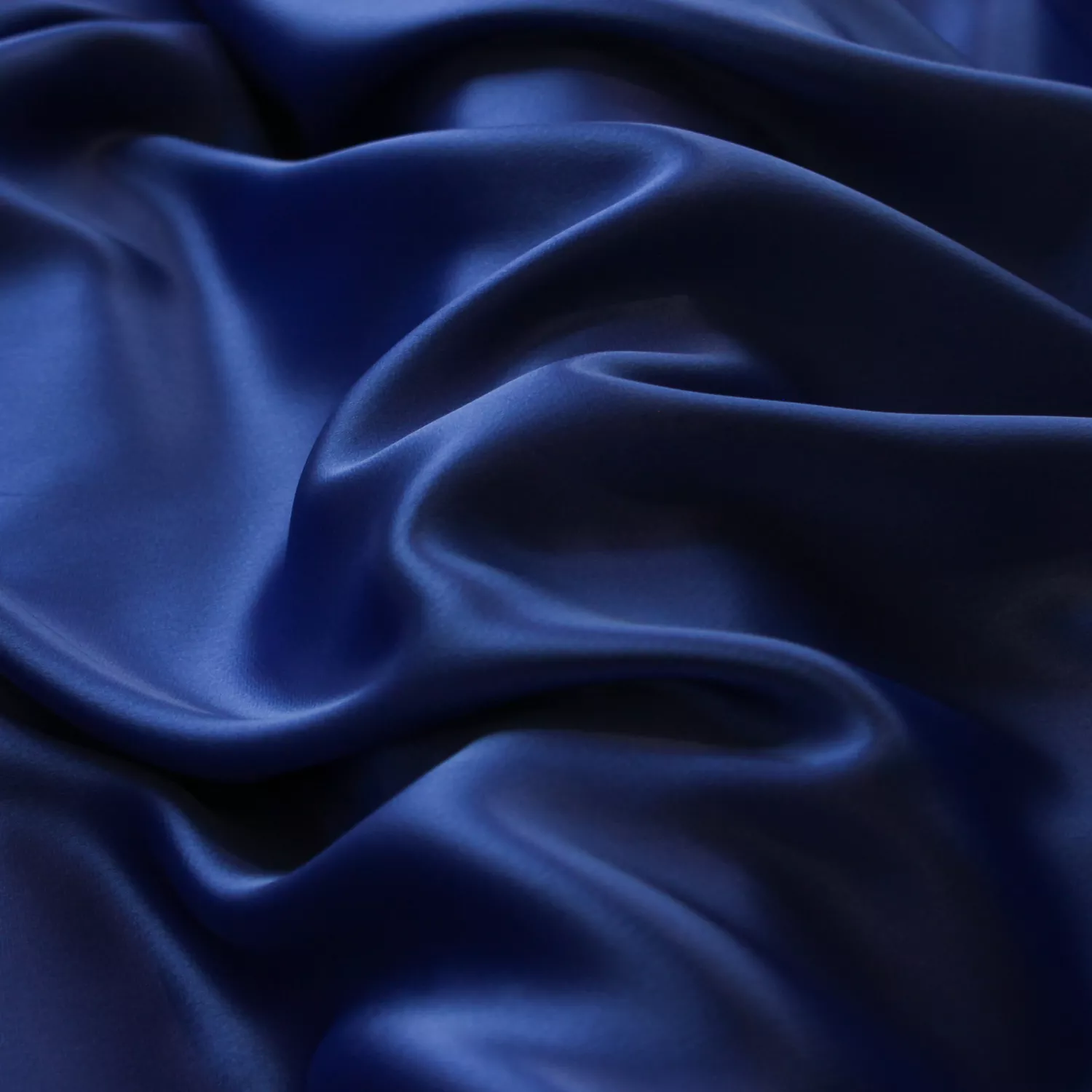 Triacetaat satijn marineblauw - Lorré