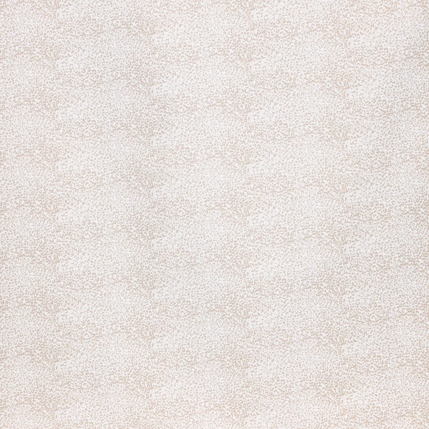 Stretch viscose wit met klein bruin luipaardpatroon
