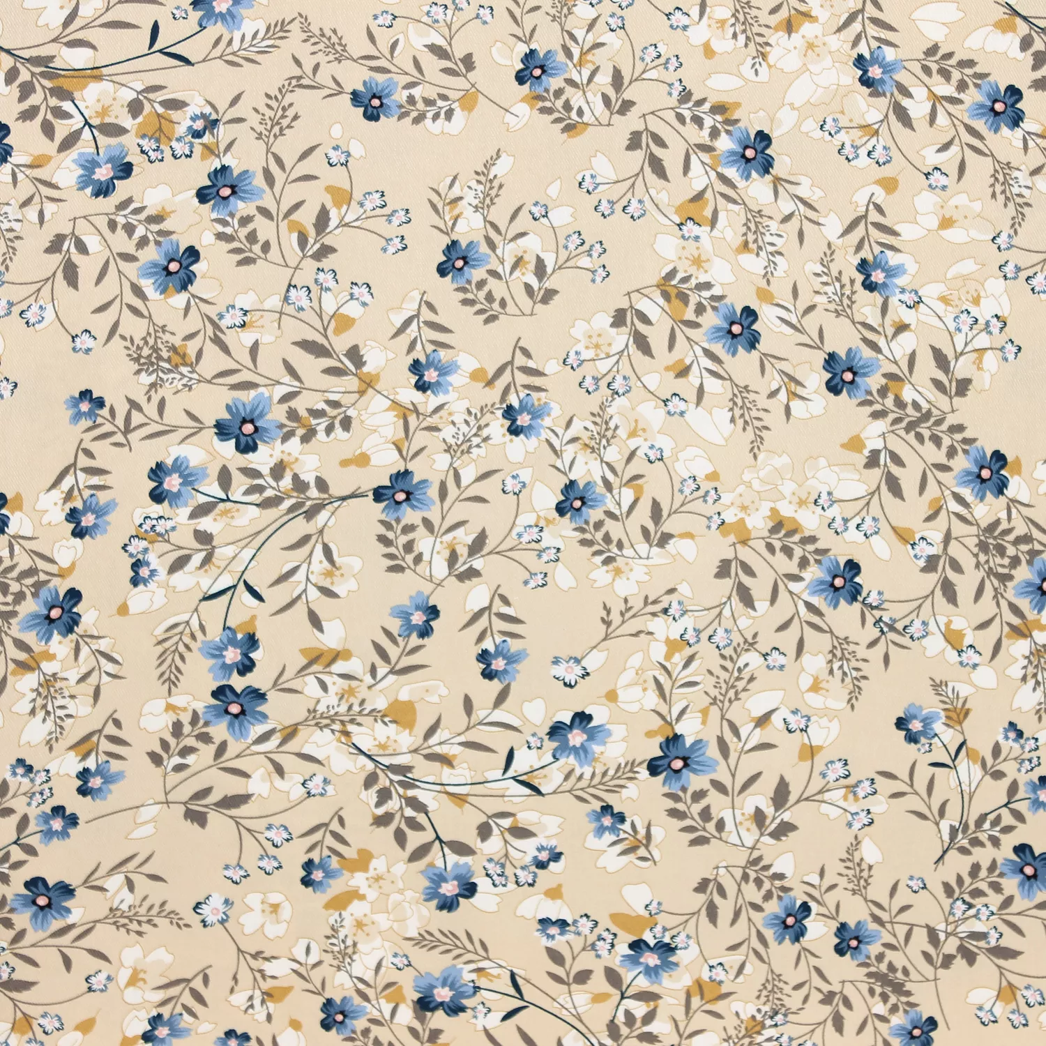 Viscose twill 'oxford autumn flower'   -  Katia