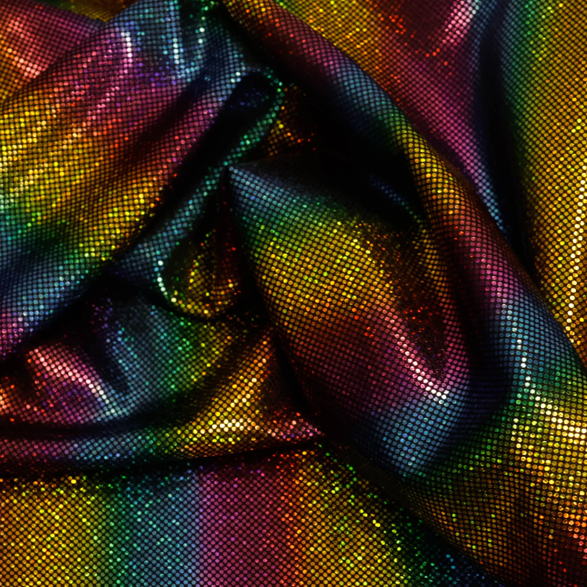 Polyester elastisch multicolor gestreept glanzend