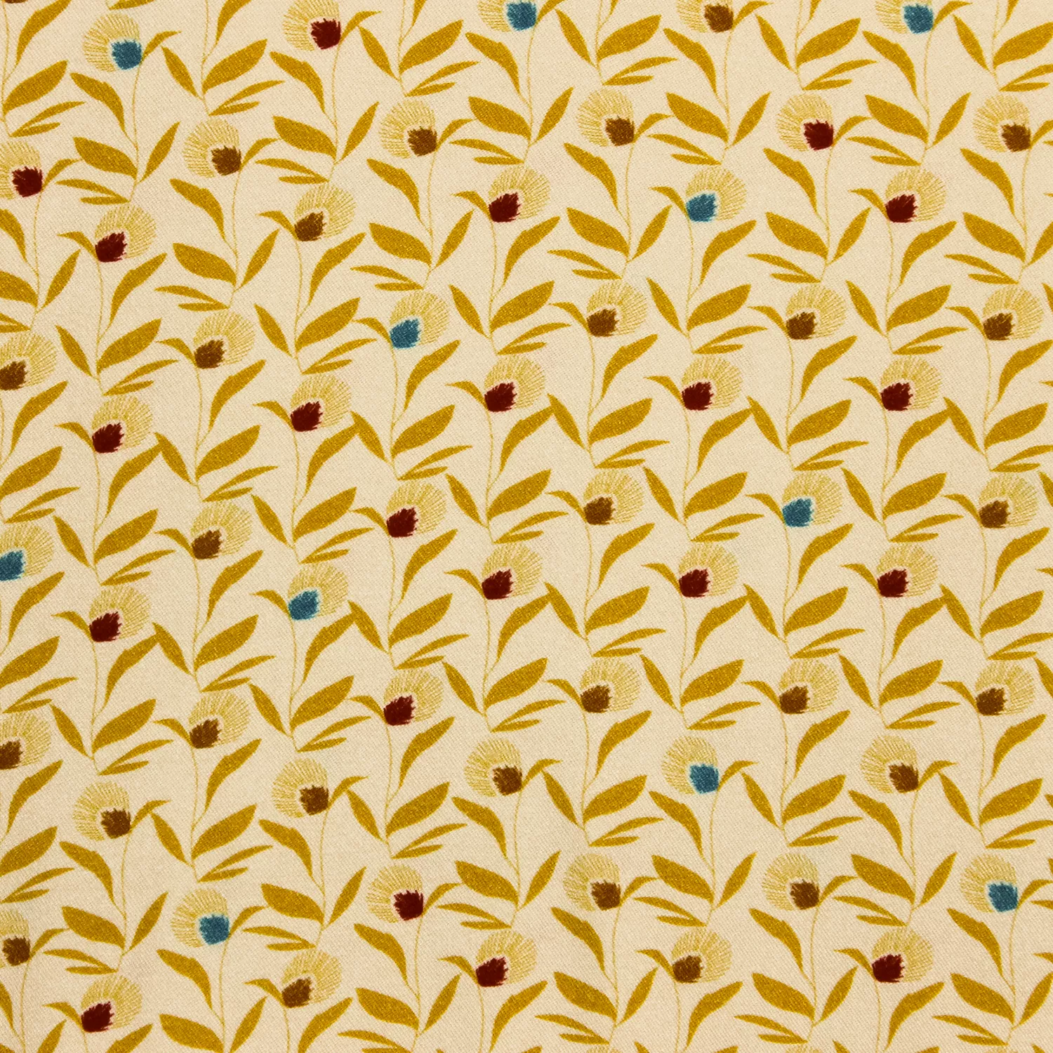 Viscose geel met bloemenprint - Katia
