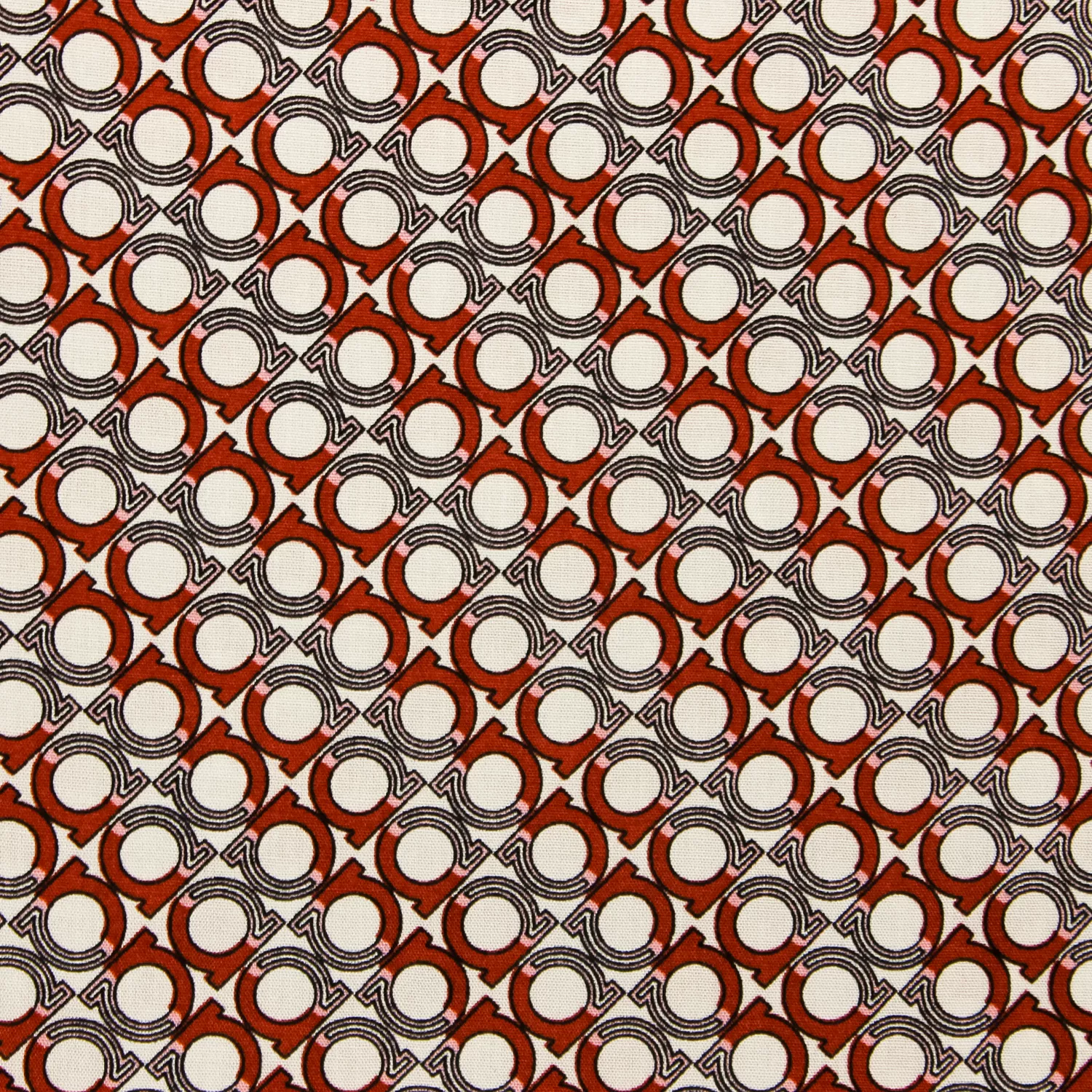 Viscose rood met print