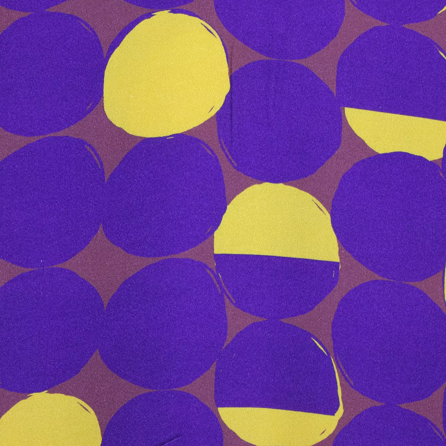 Viscose mauve met bollen