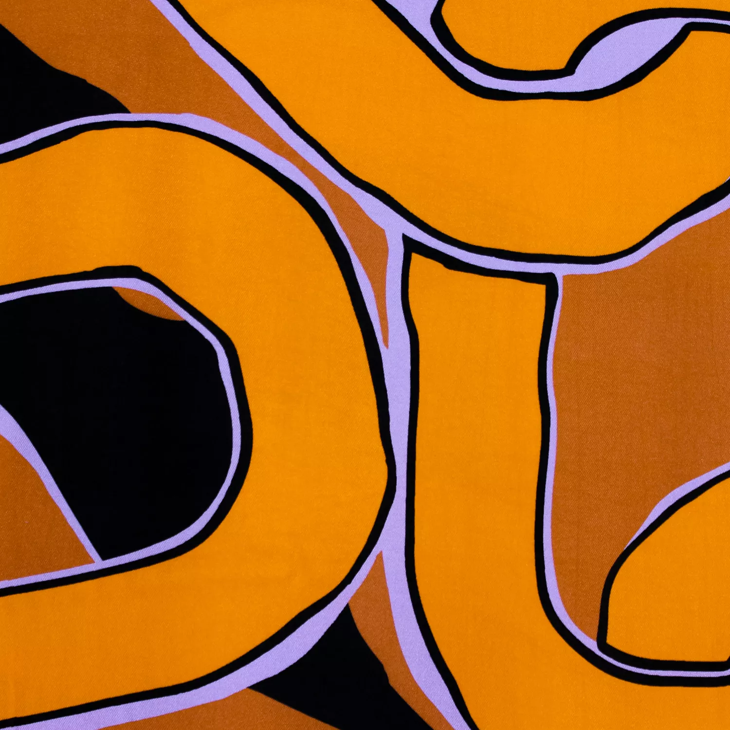Viscose bruin met kettingen