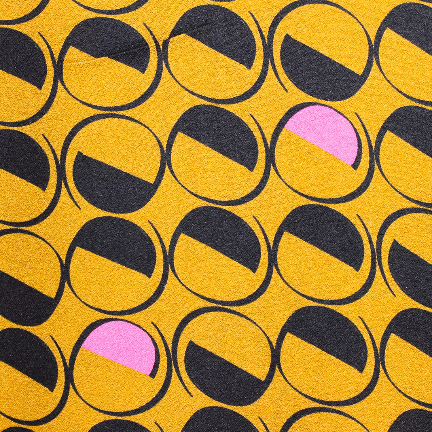 Viscose bruin met cirkels