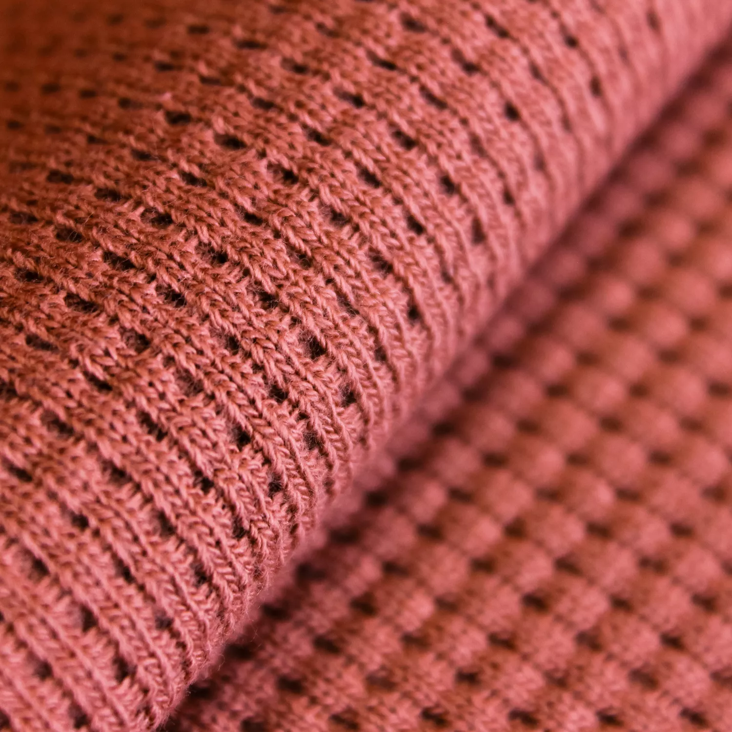 Wafeltricot bruin