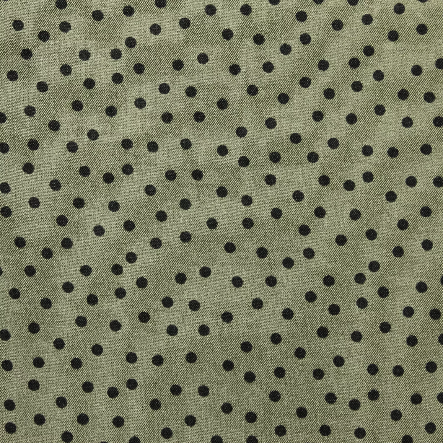 Viscose groen met bolletjes