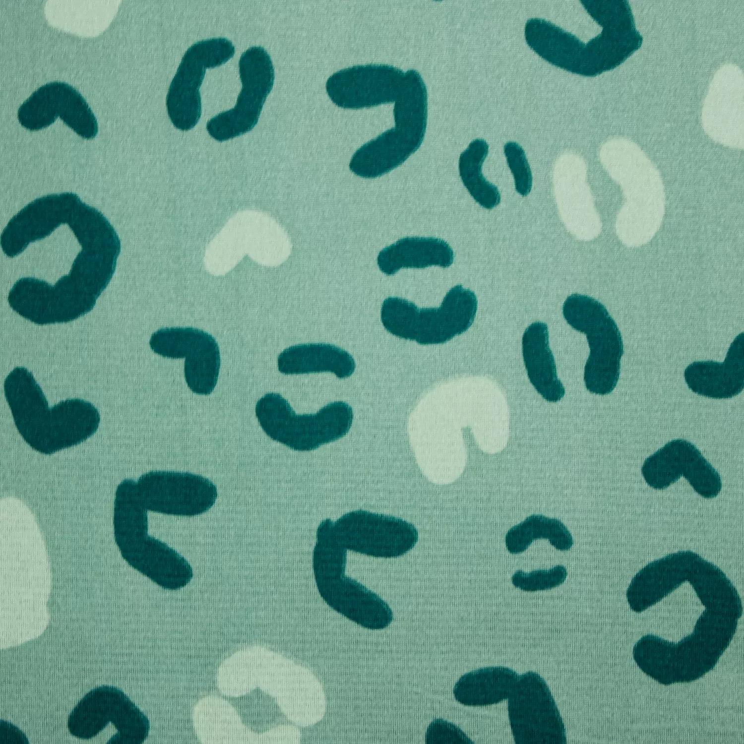 Sweater blauw met luipaardprint