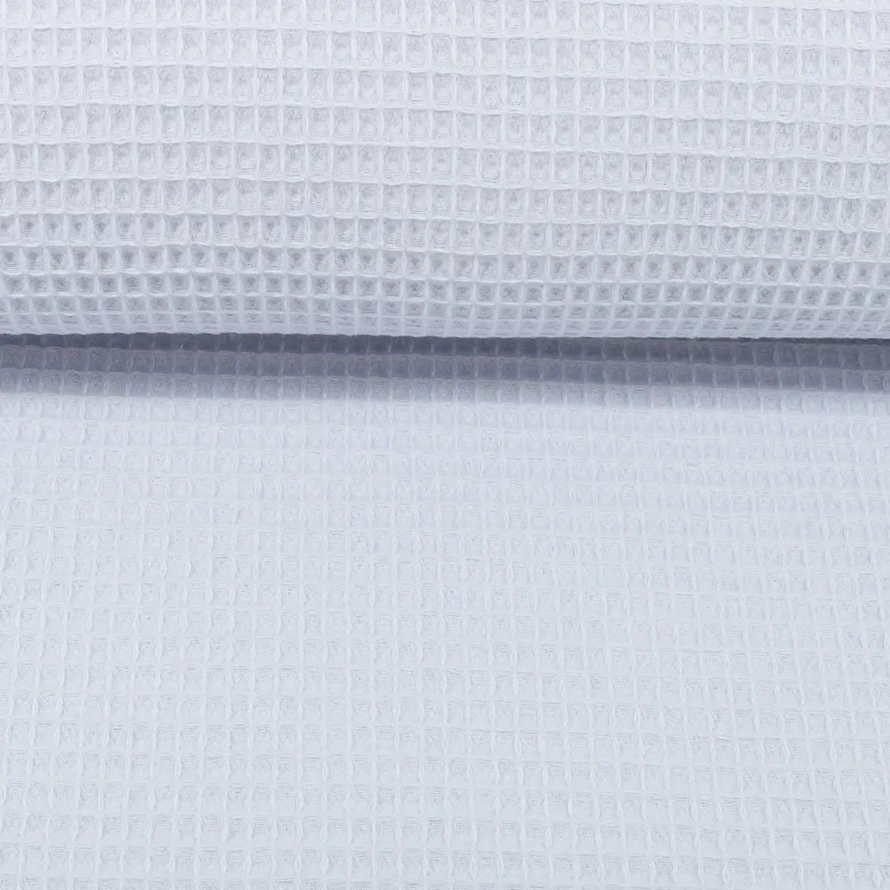 Wafelstof katoen babyblauw 'Nelson'