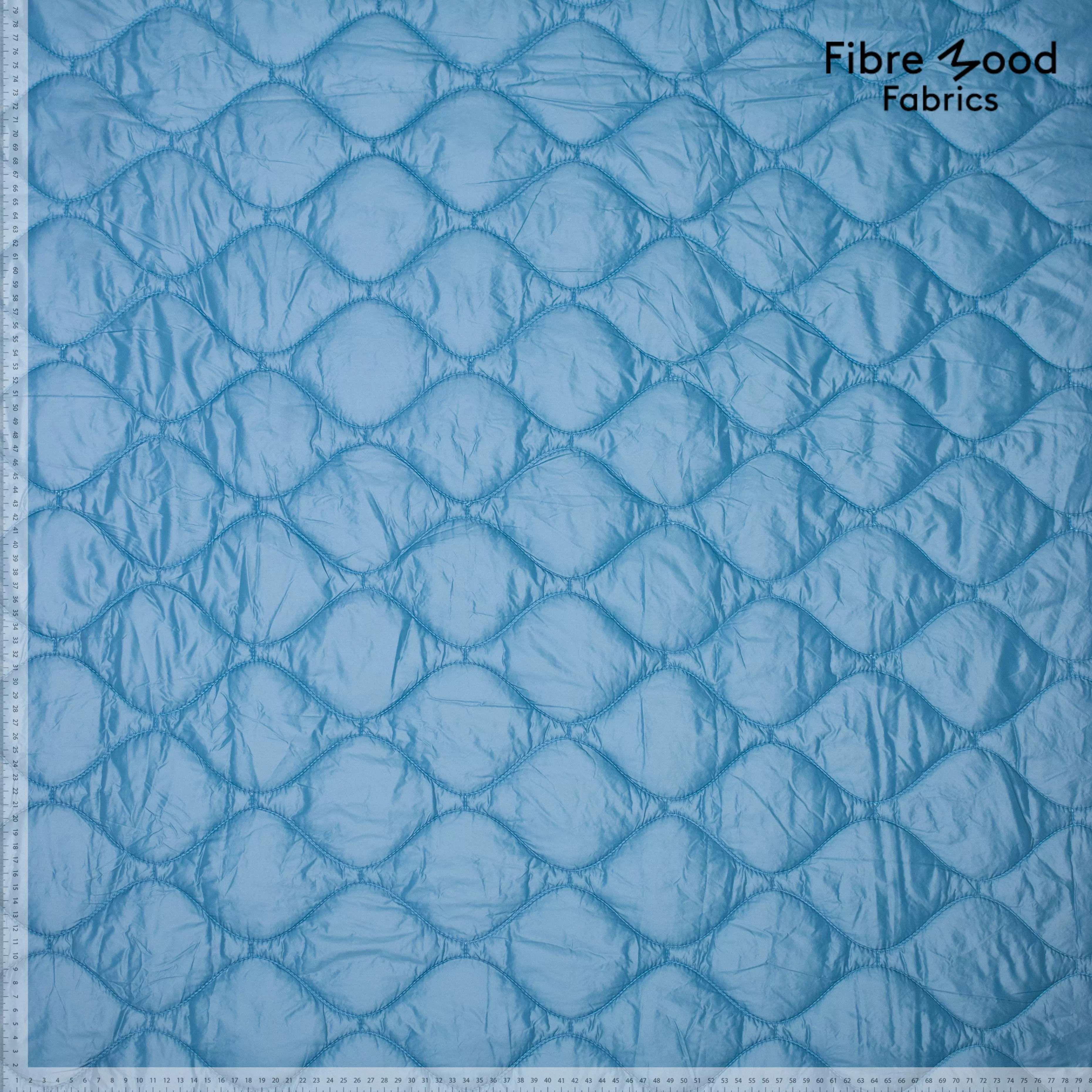 Gewatteerde stof lichtblauw - Fibre Mood