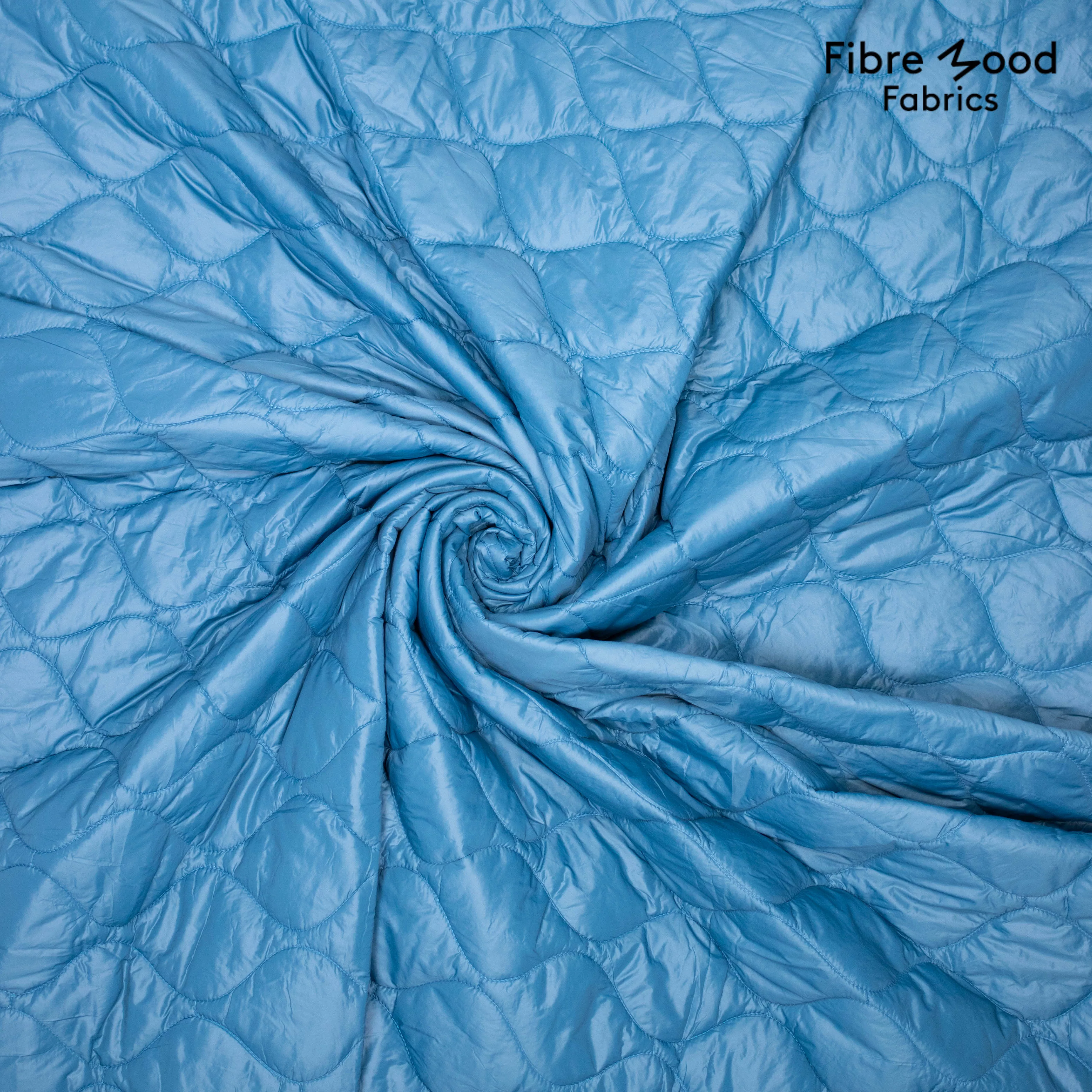Gewatteerde stof lichtblauw - Fibre Mood
