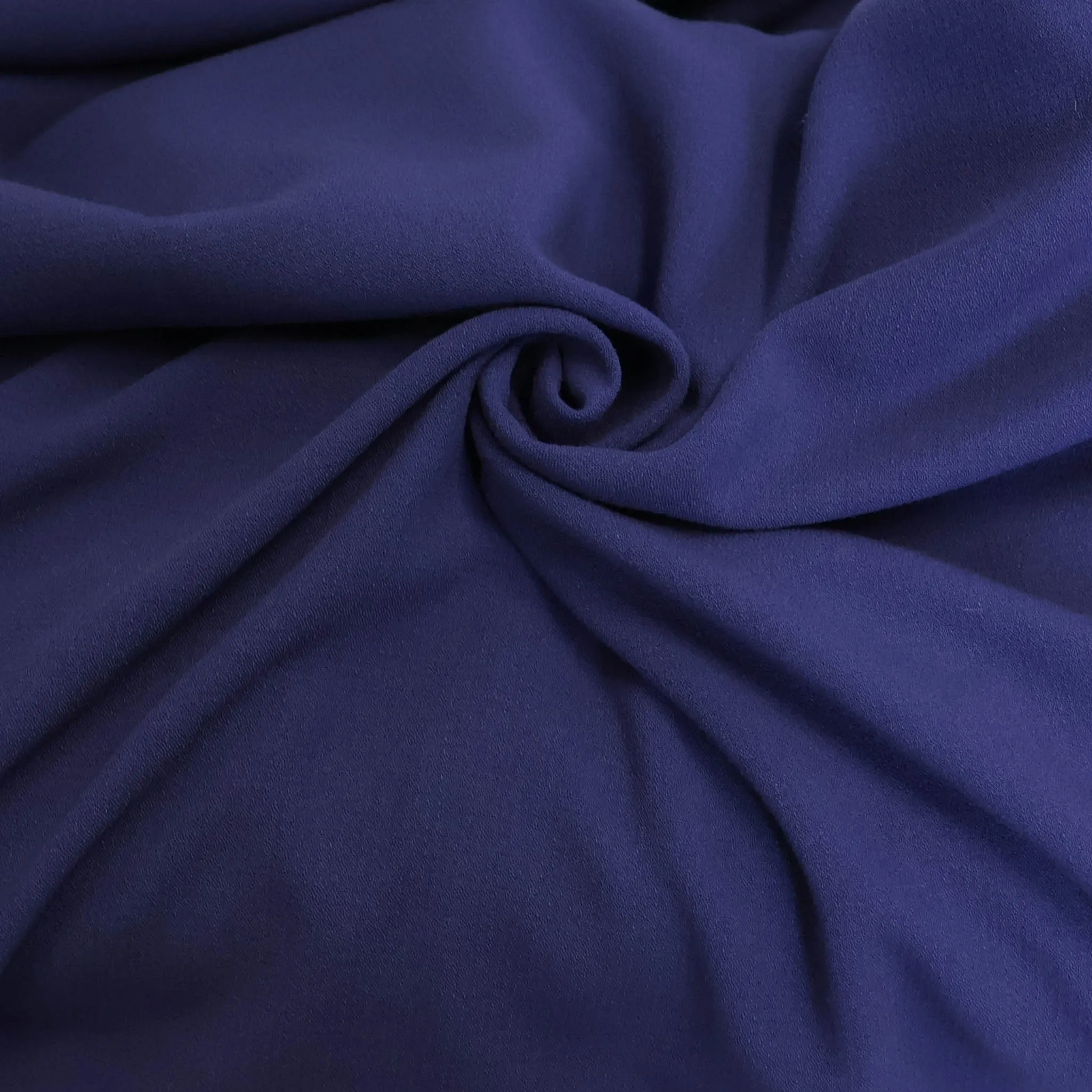 Stretch crêpe navy blauw