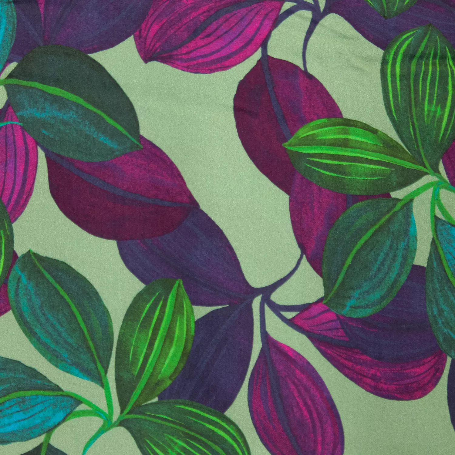 Viscose groen met bladeren - Bel' Etoile
