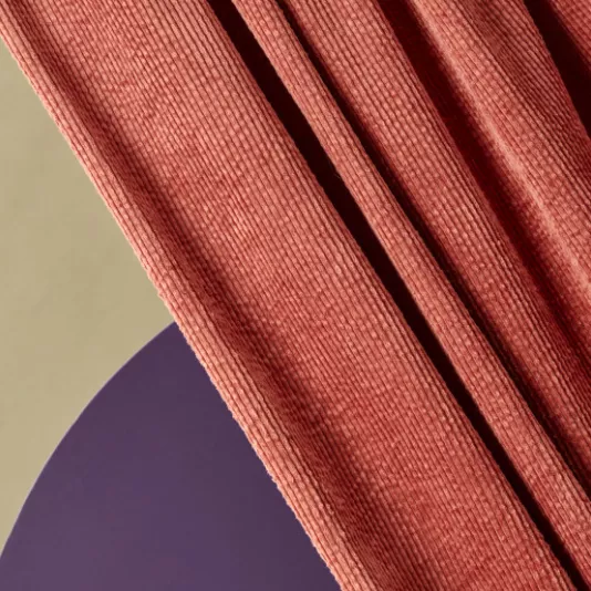 Rib fluweel kastanje   - Atelier Brunette