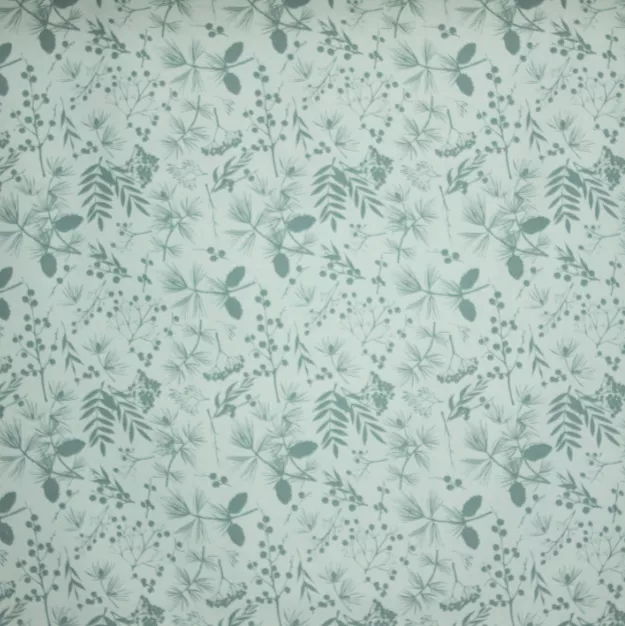 Canvas blauwgroen met verschillende takjes