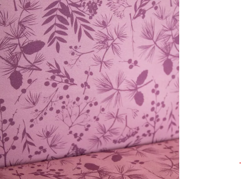 Canvas paars roze met verschillende takjes