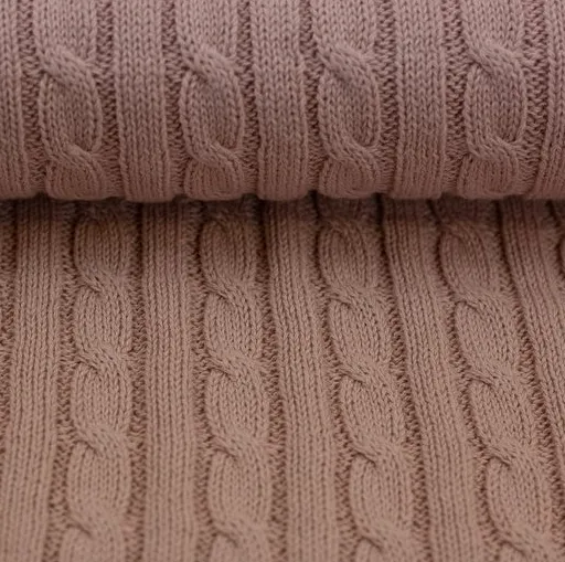 Gebreide stof oud roze