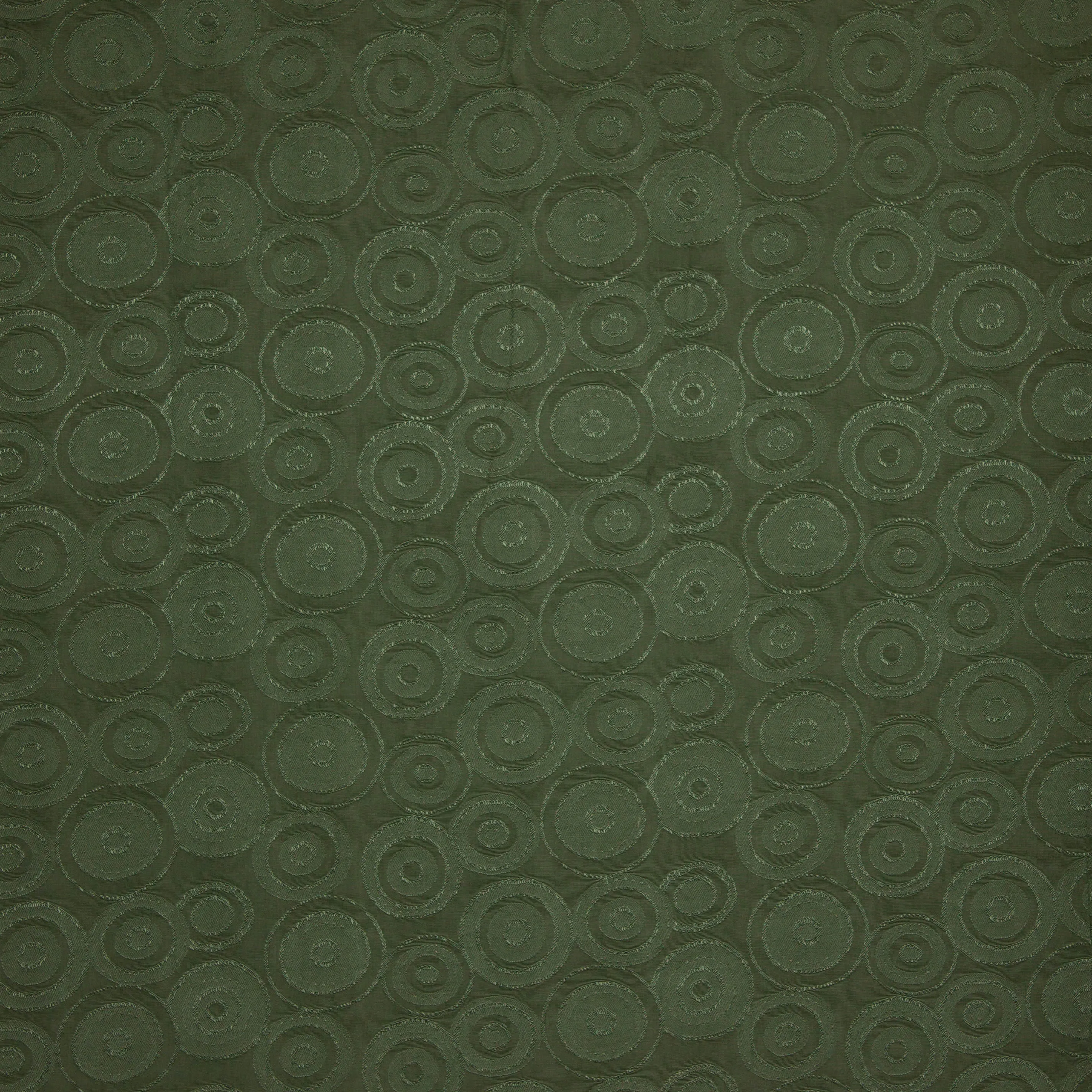 Jacquard army groen met cirkelpatroon