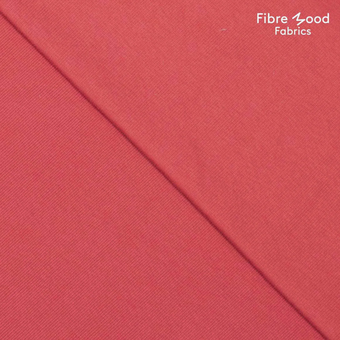 Boordstof rib licht roze - Fibre Mood