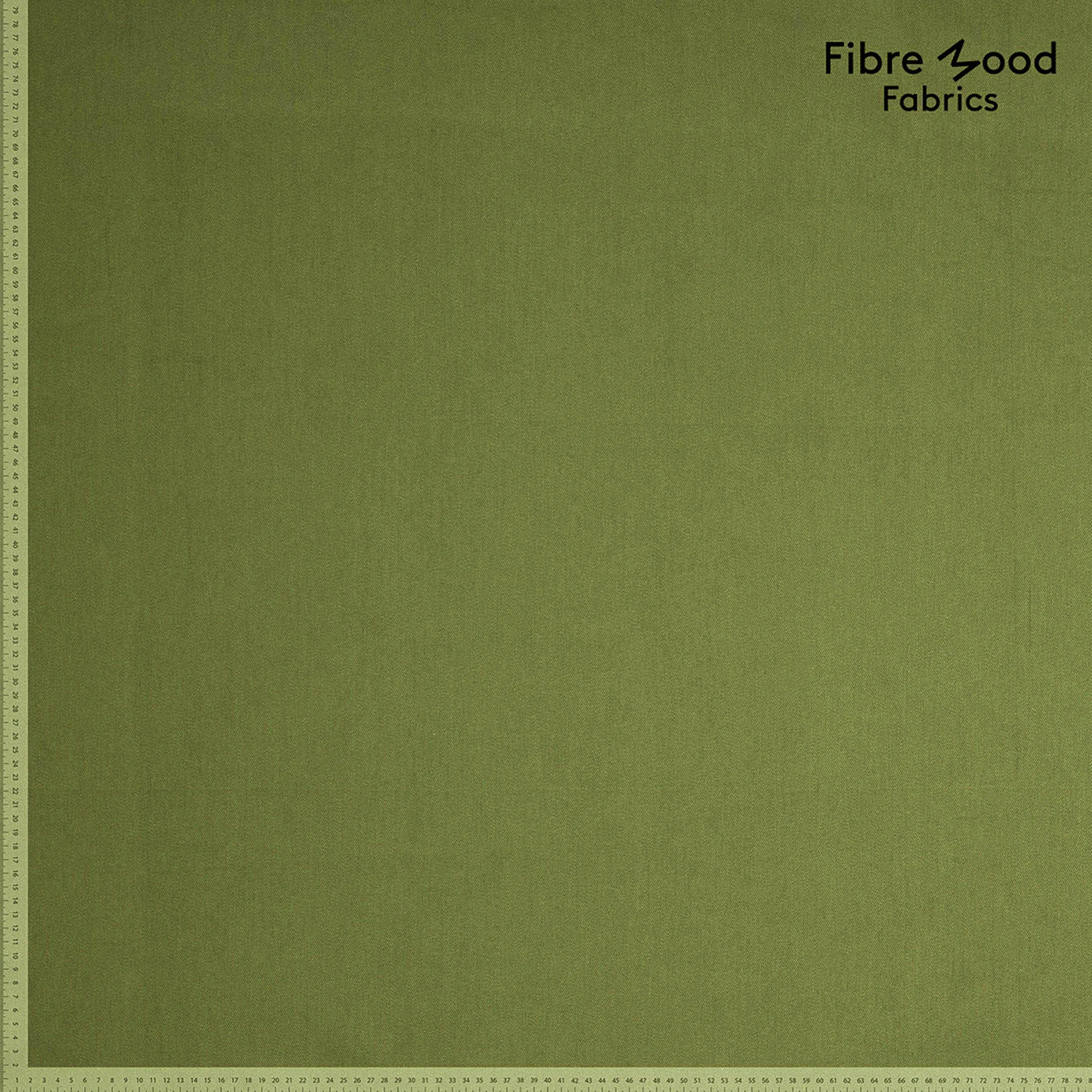 Twill denim groen   - Fibre Mood