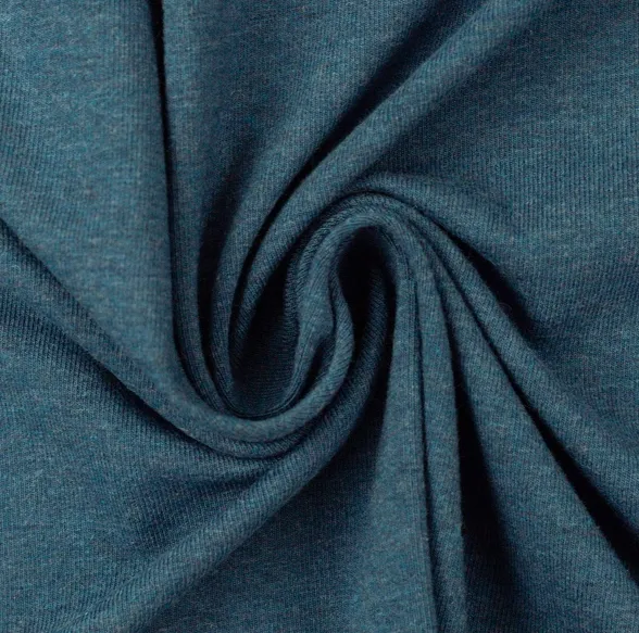 Breistof gebrusht stof blauw