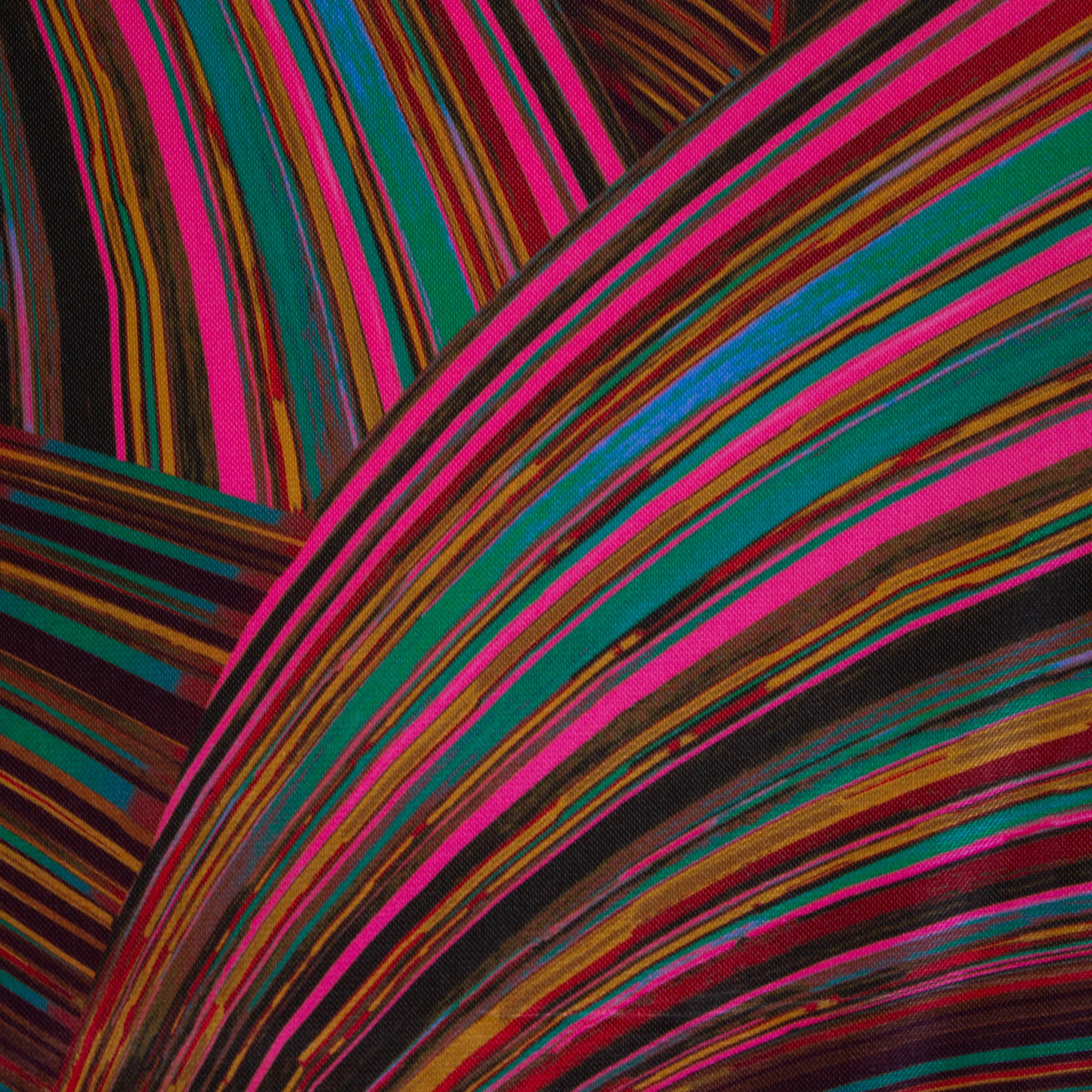 Stretch fluweel multicolor