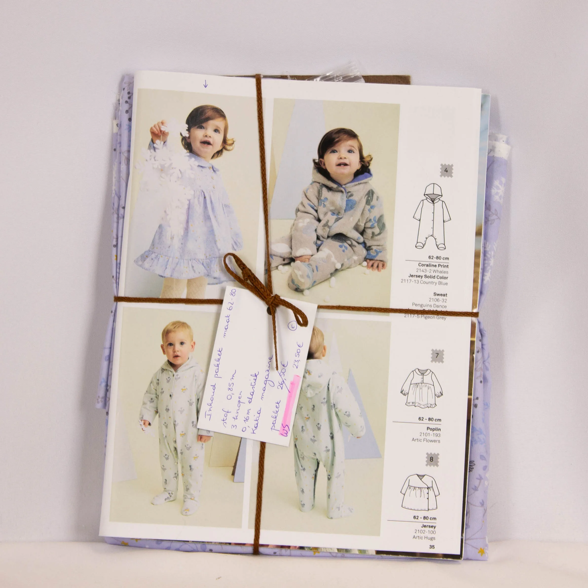Voordeelpakket jurkje katoen poplin 'Artic Flowers' - Katia