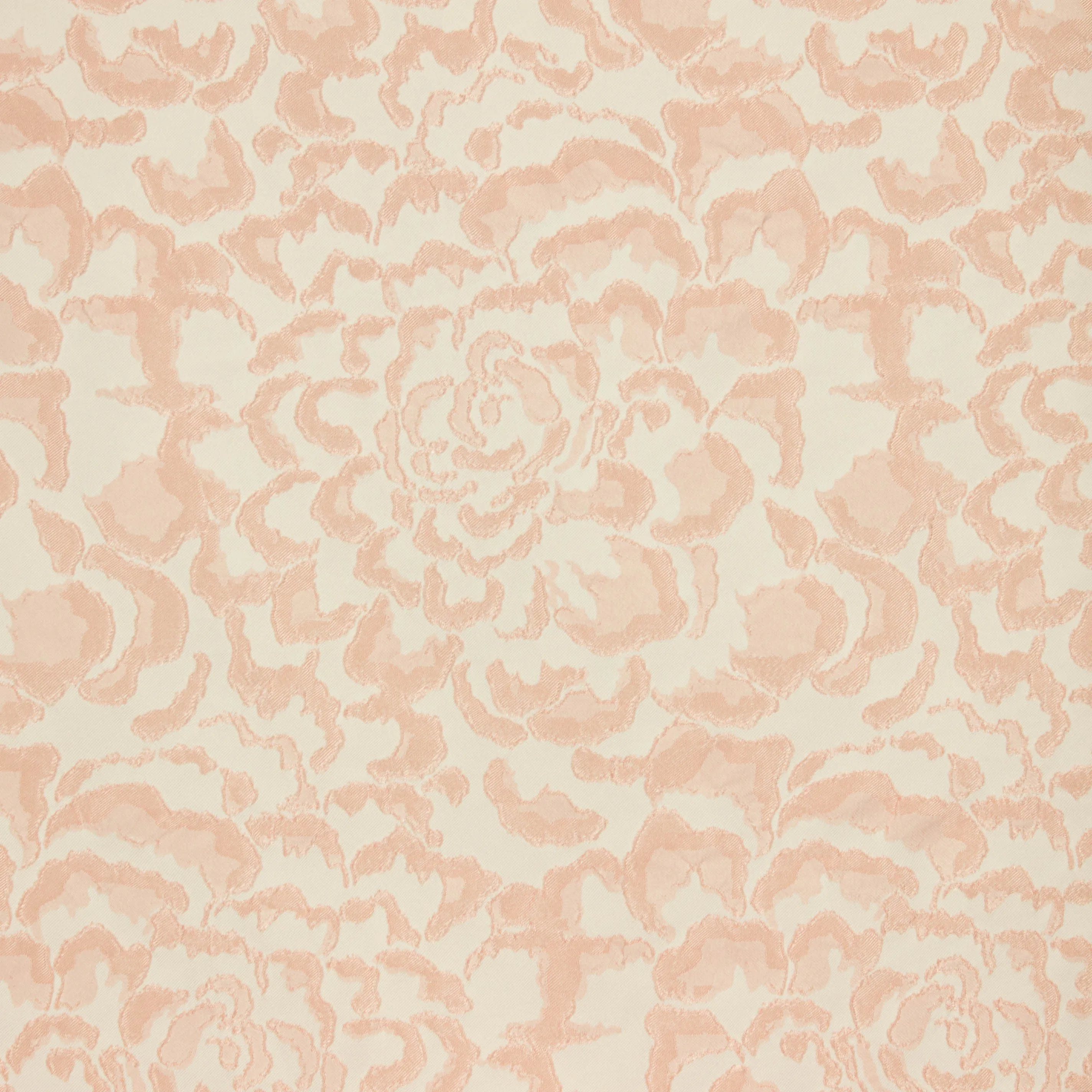 Jacquard zalmroze rozenpatroon met zachte roze glans