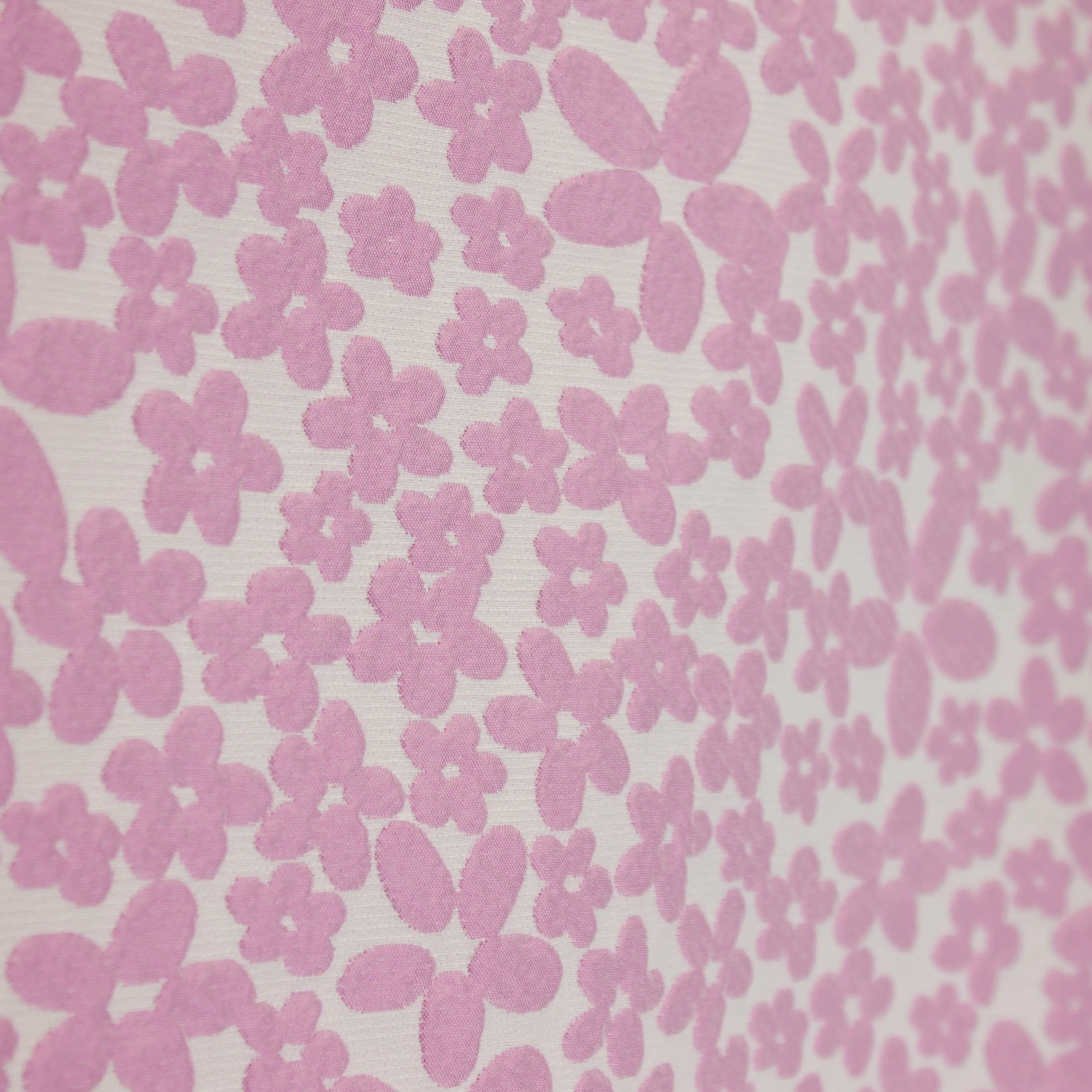 Jacquard met roze bloemen