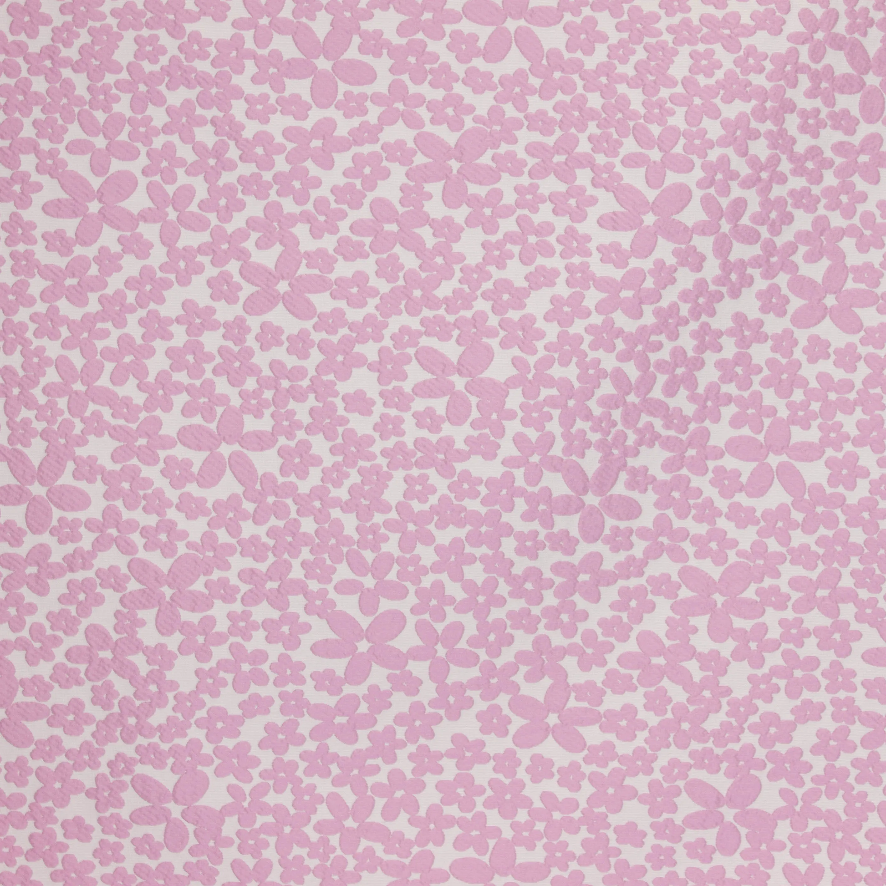 Jacquard met roze bloemen