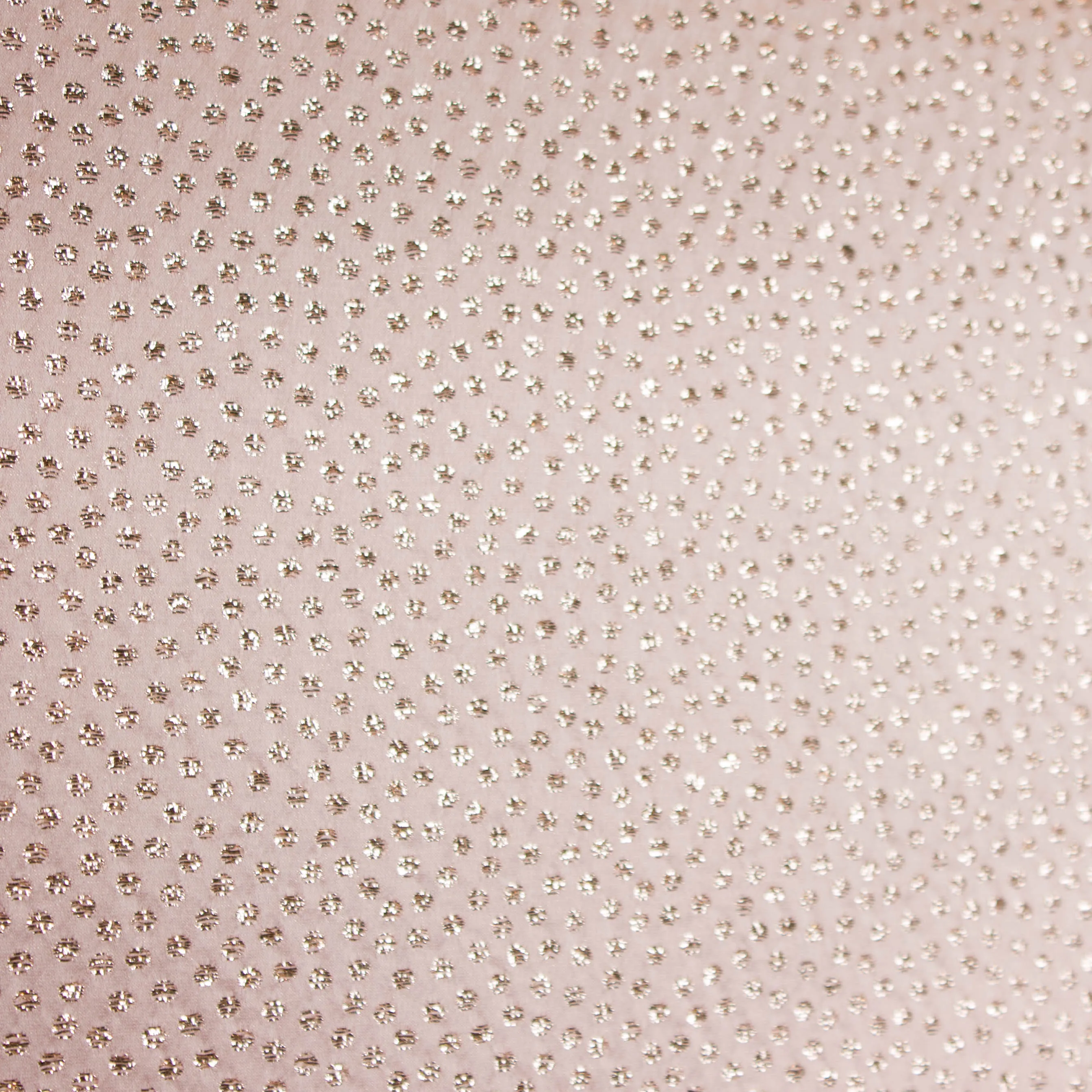 Roze jacquard met zilveren bolletjes - Lorré