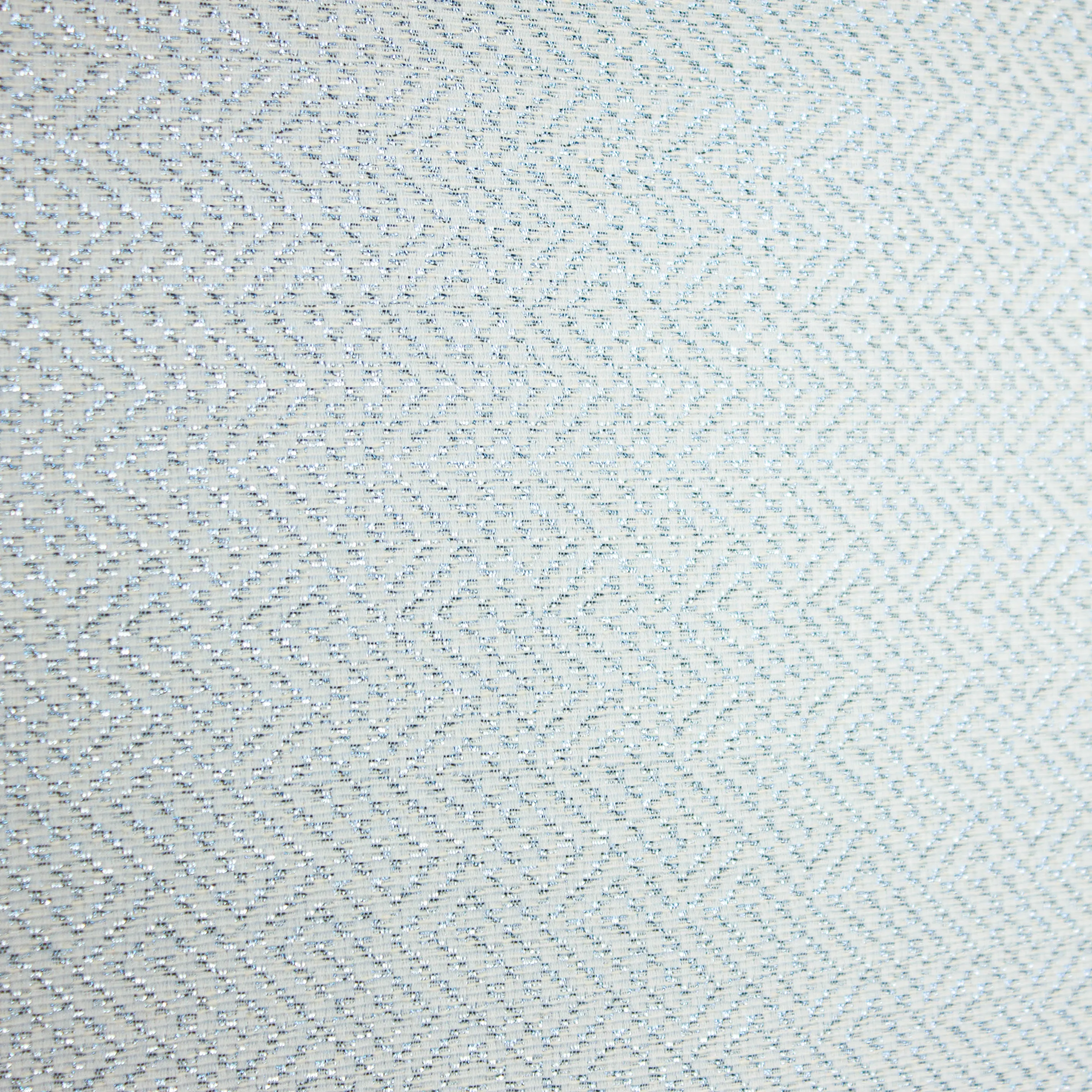 Jacquard licht blauw met blauw glinsterend patroon