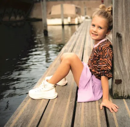Tricot met bruine zebra print  - Poppy