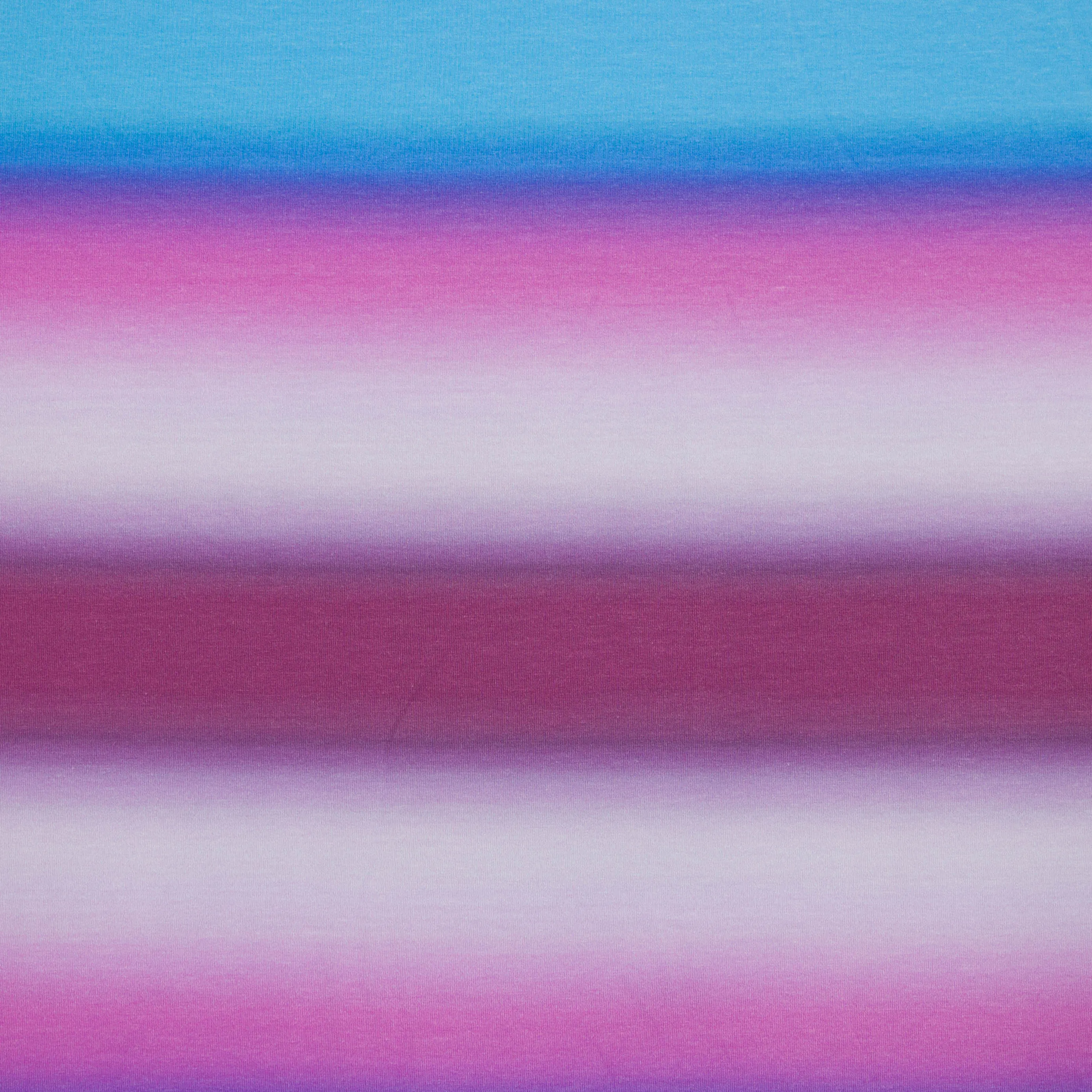 French terry kleurenovergang blauw-roos