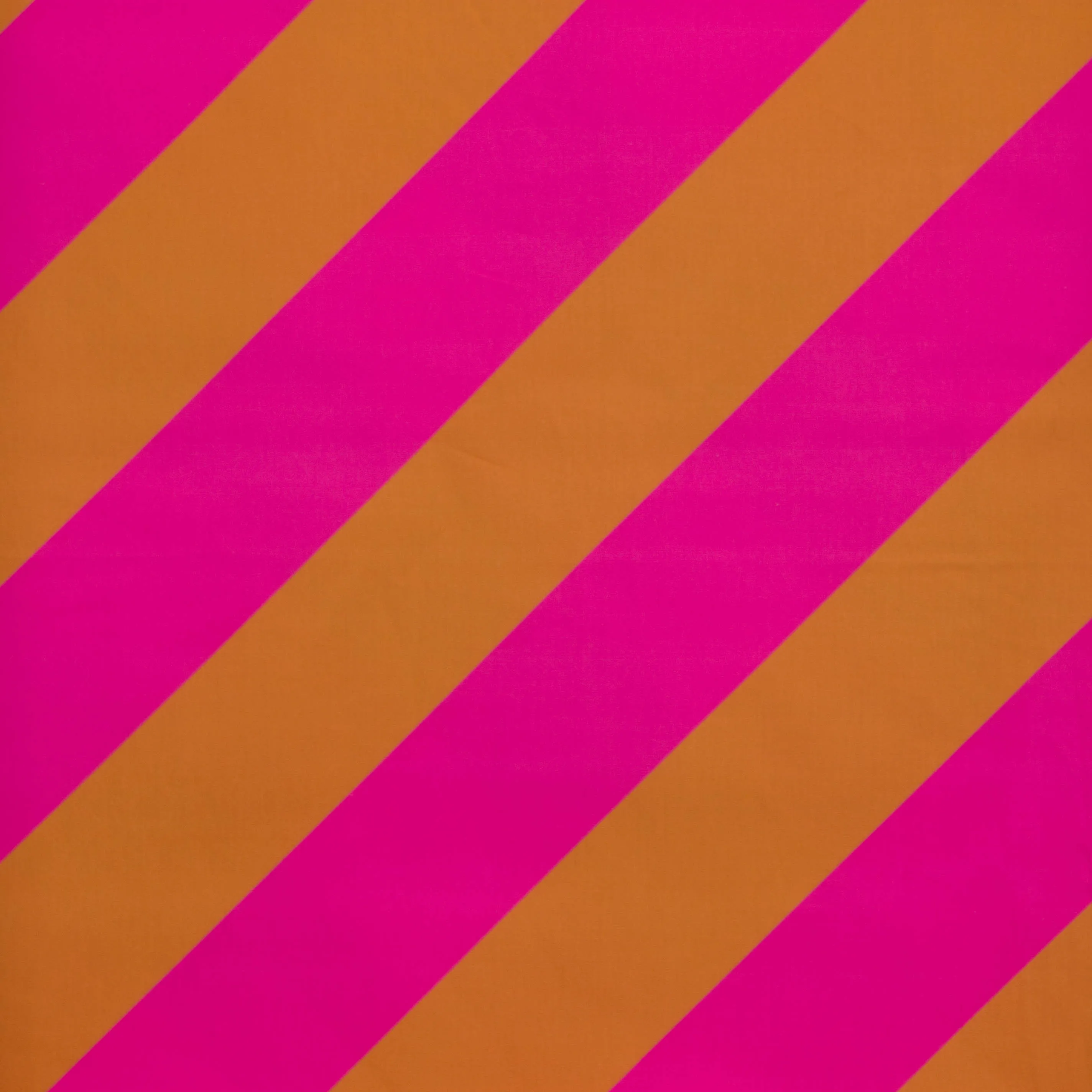 Katoen gestreept oker fuchsia   - Knipmode & A La Ville