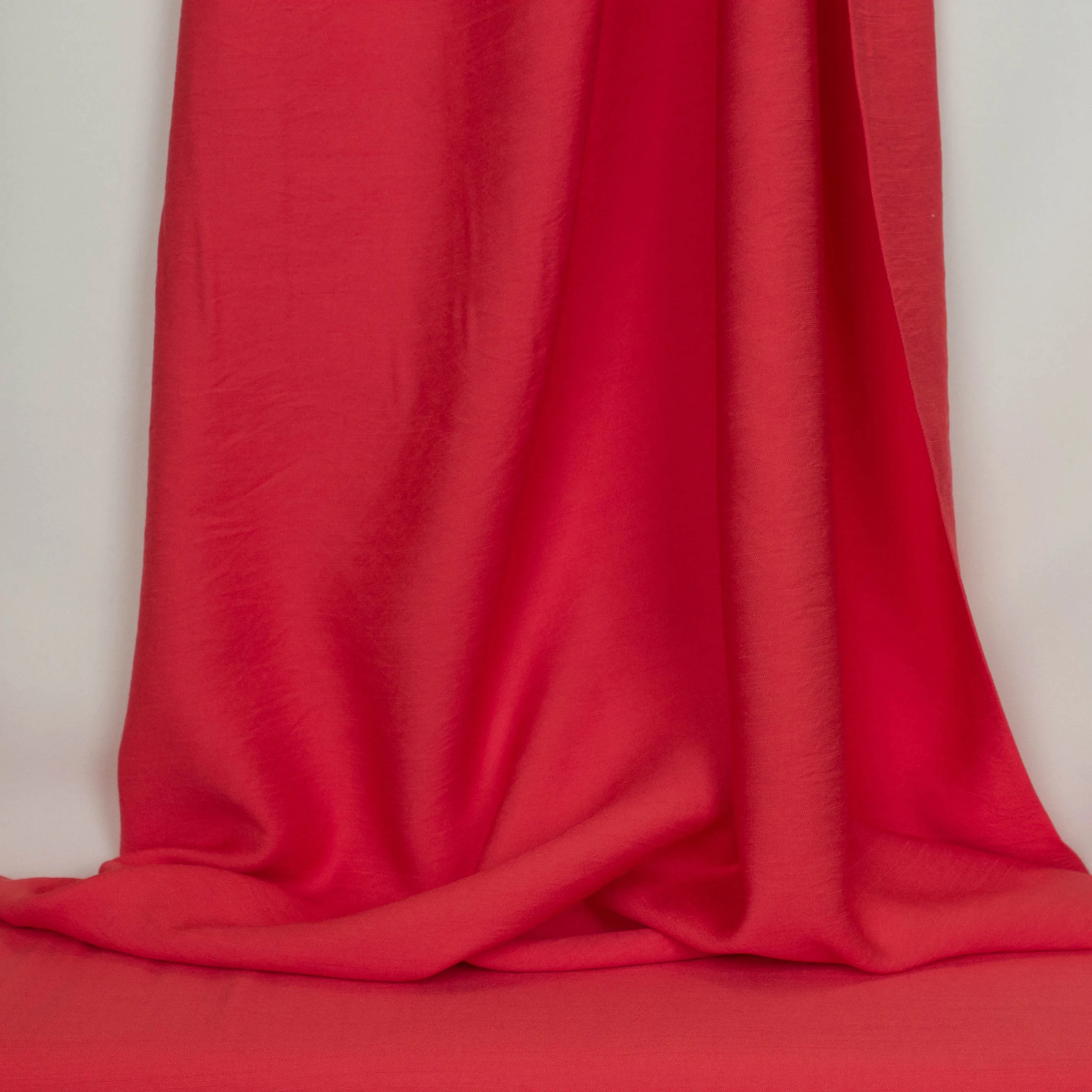 Viscose twill linnenlook rood - A La Ville