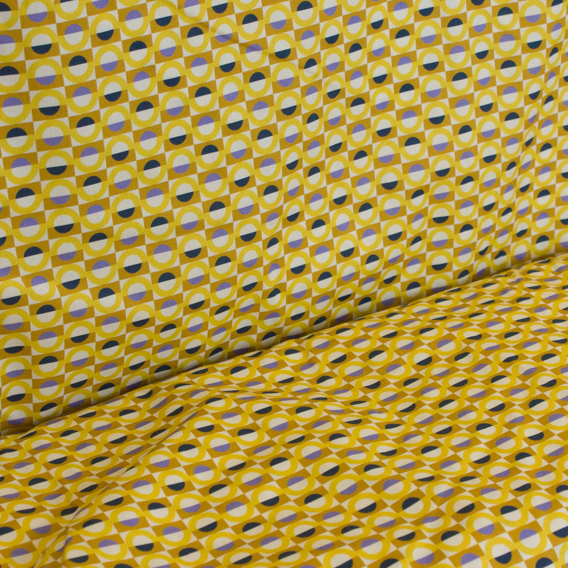 Italiaanse katoen geometrische print - Alta Moda