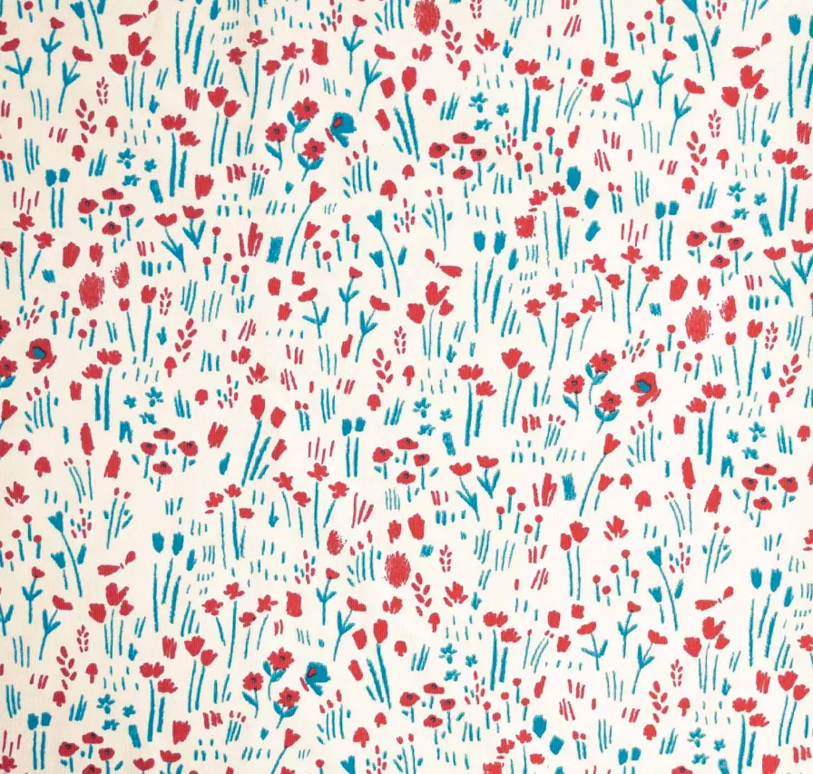 Gebrushte sweaterstof 'Paint Flowers'   - Katia
