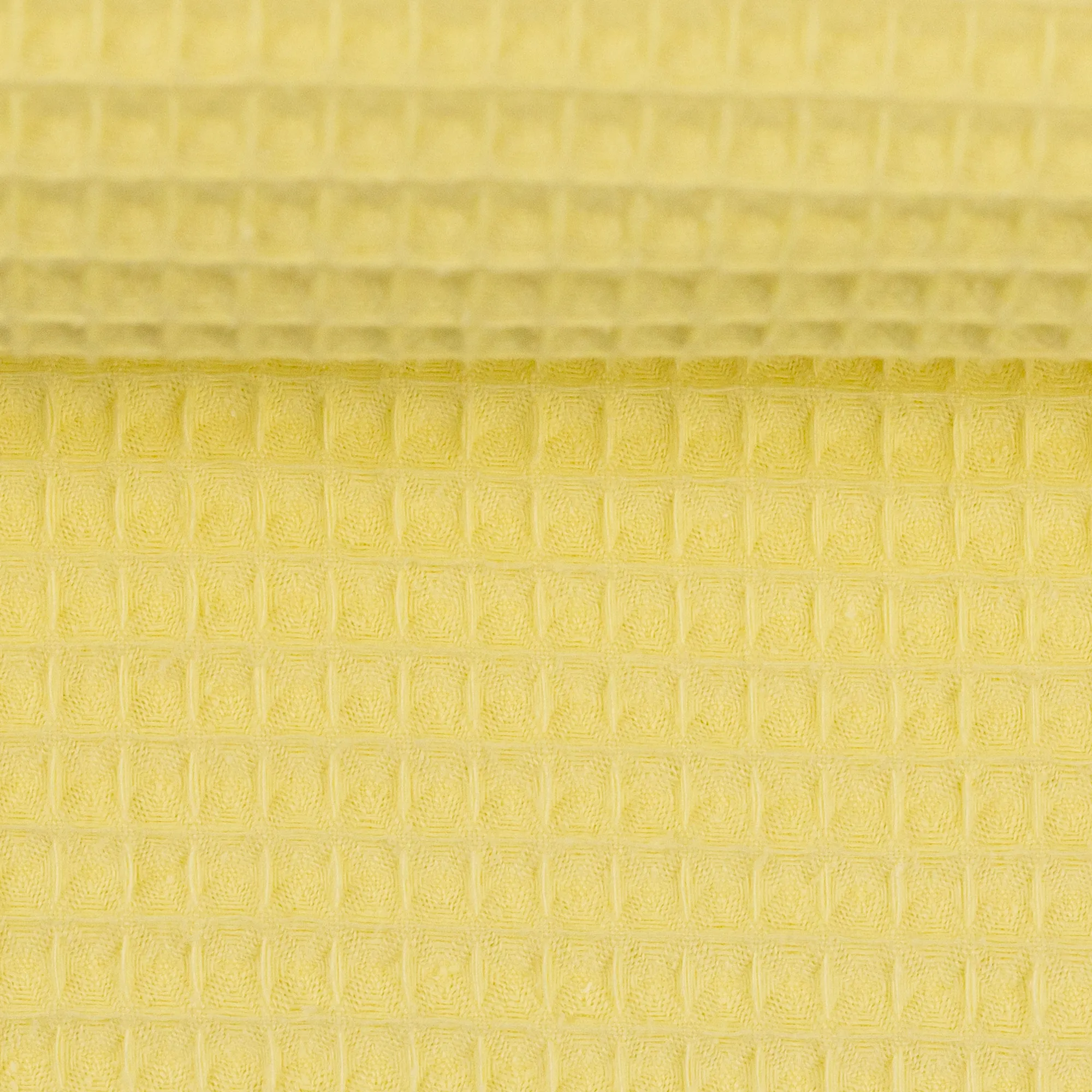 Wafelstof katoen geel 'Nelson'