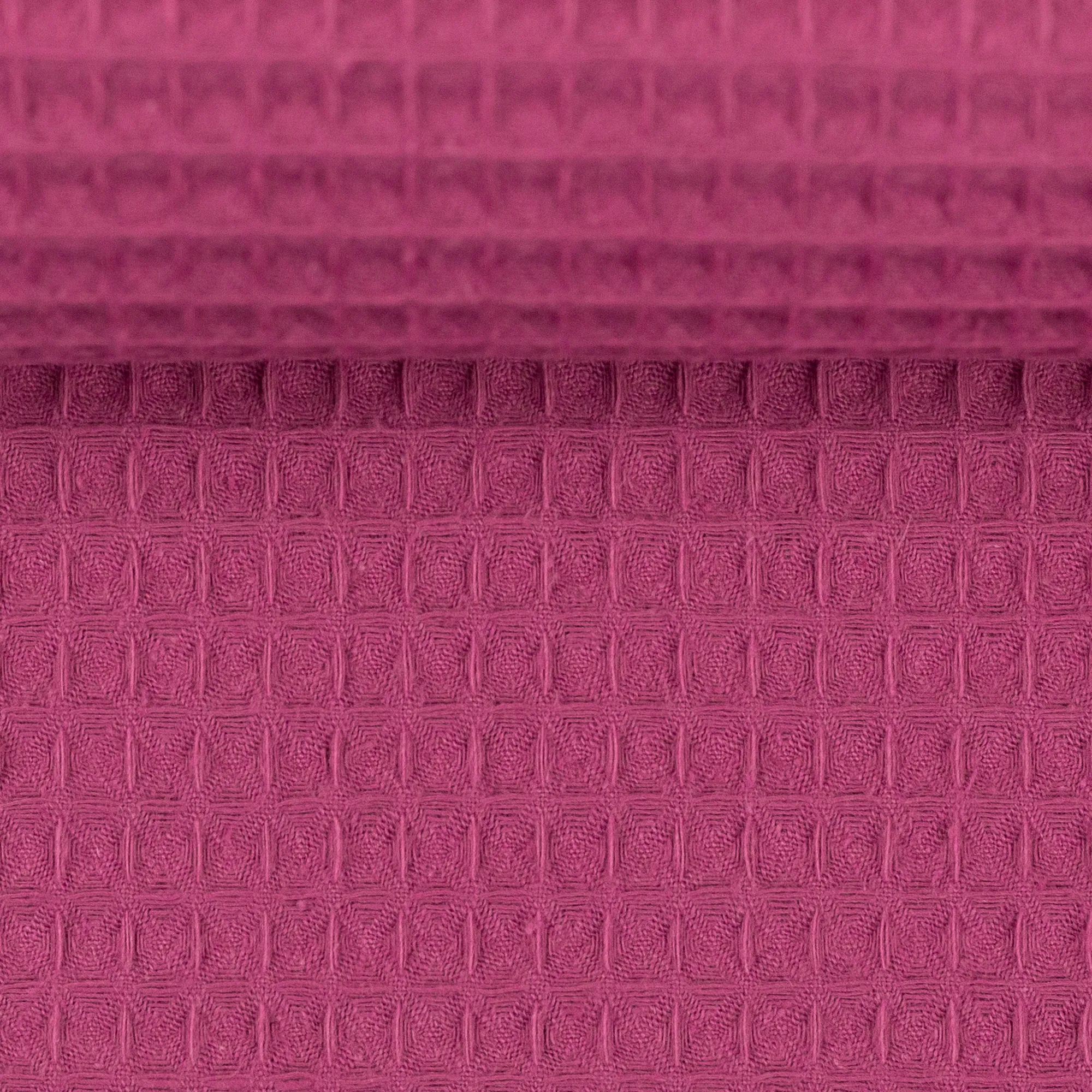 Wafelstof katoen fuchsia 'Nelson'