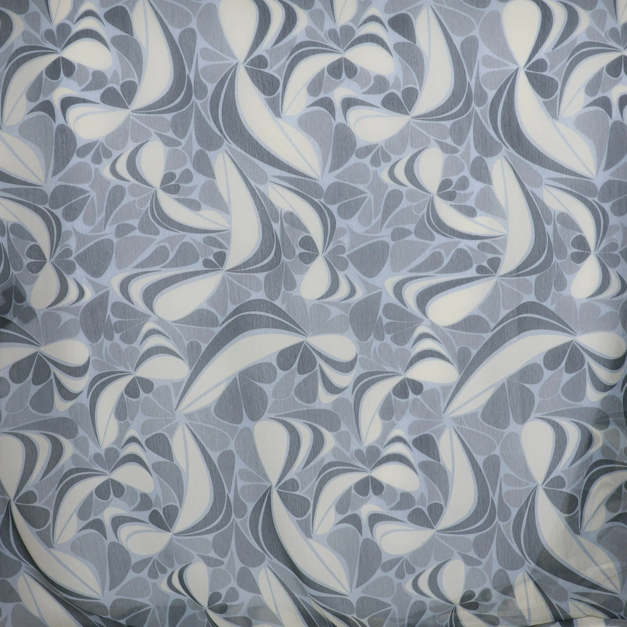 Voile grijs abstracte print