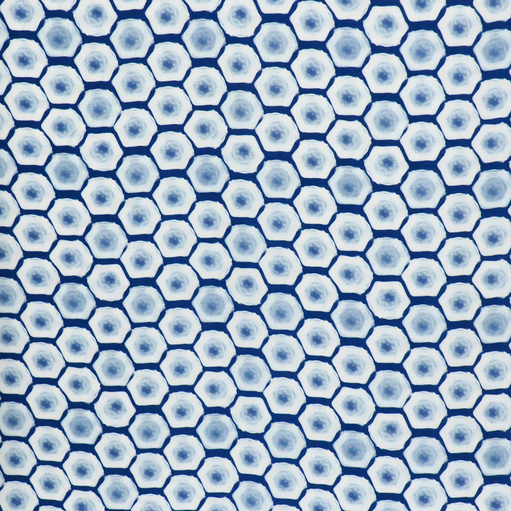 Viscose met blauwe print