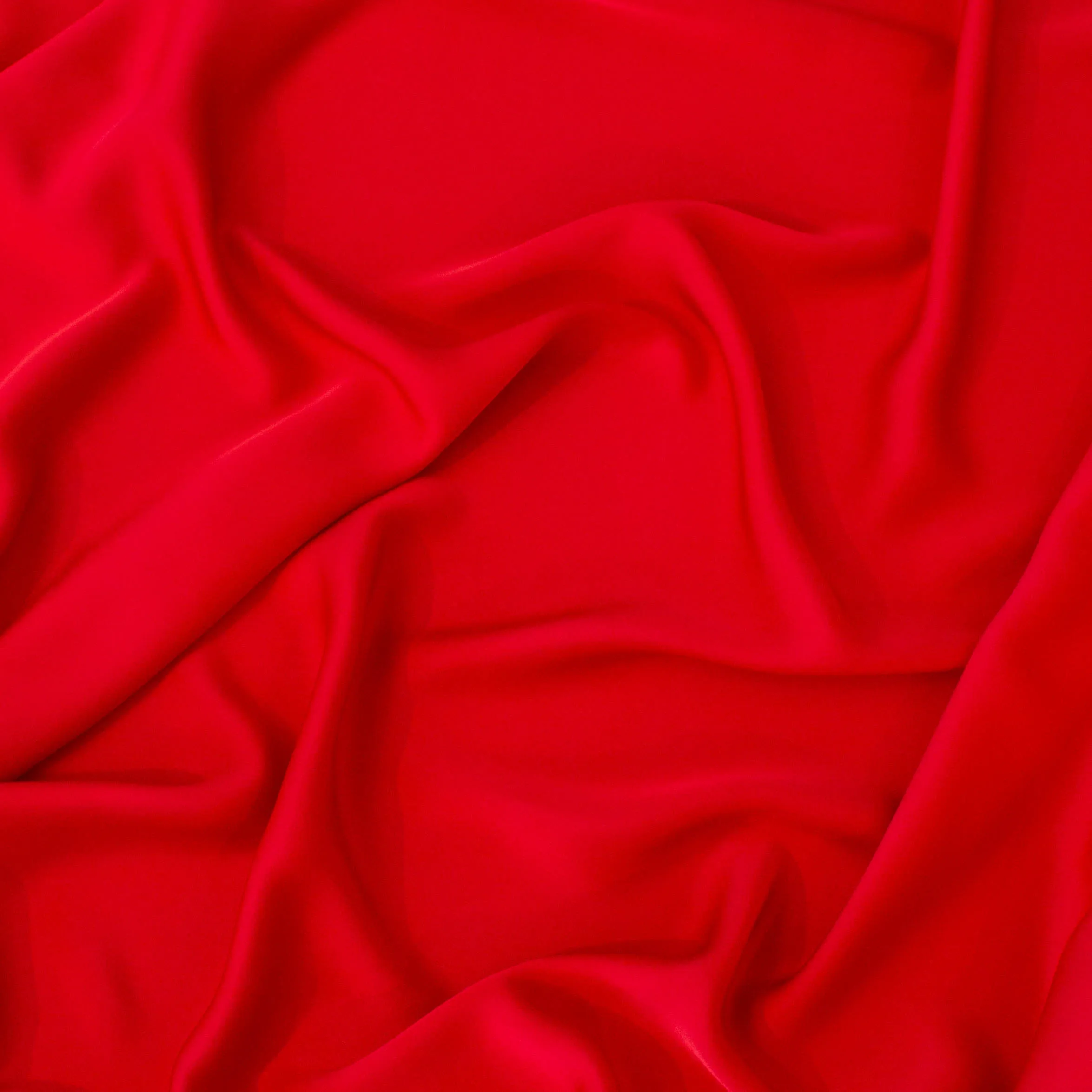 Fijne polyester dubbelzijdige satijn rood - Lorré