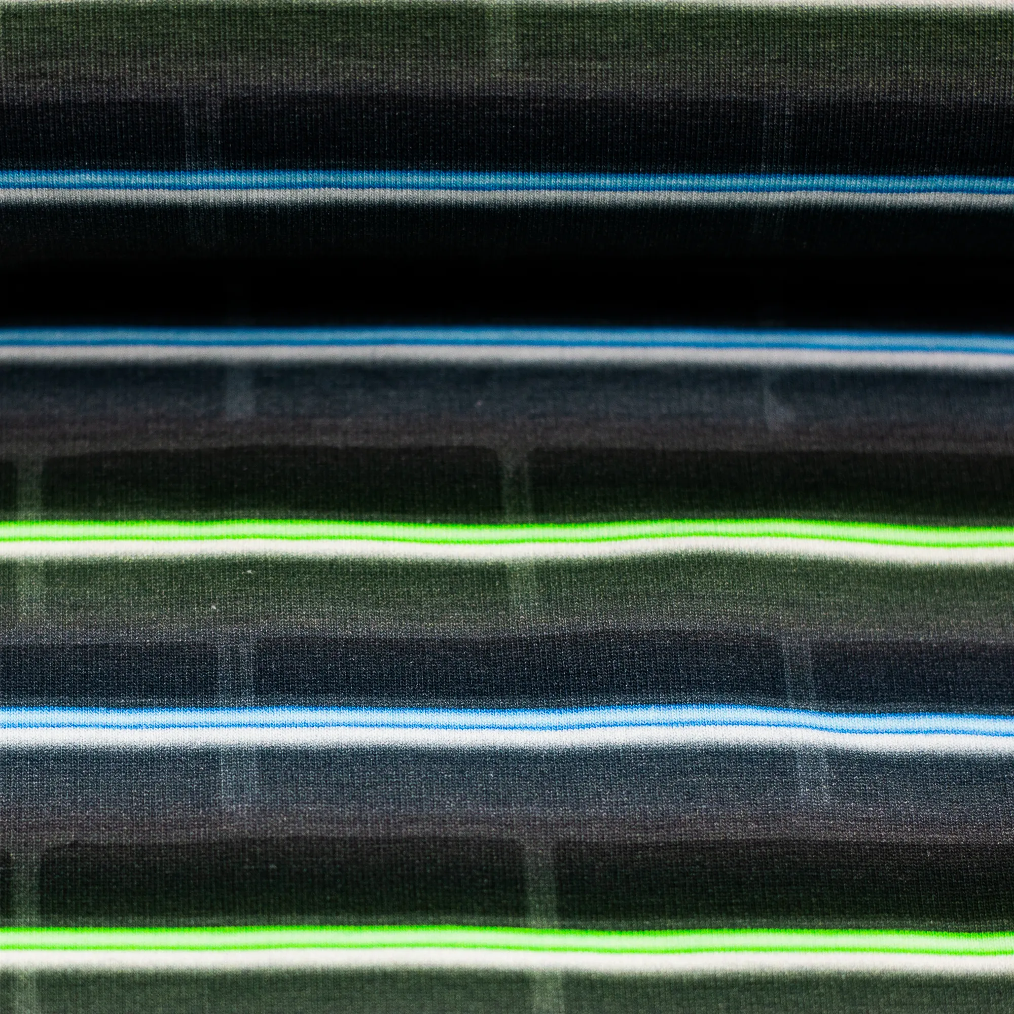 French terry baksteen zwart met neon licht print