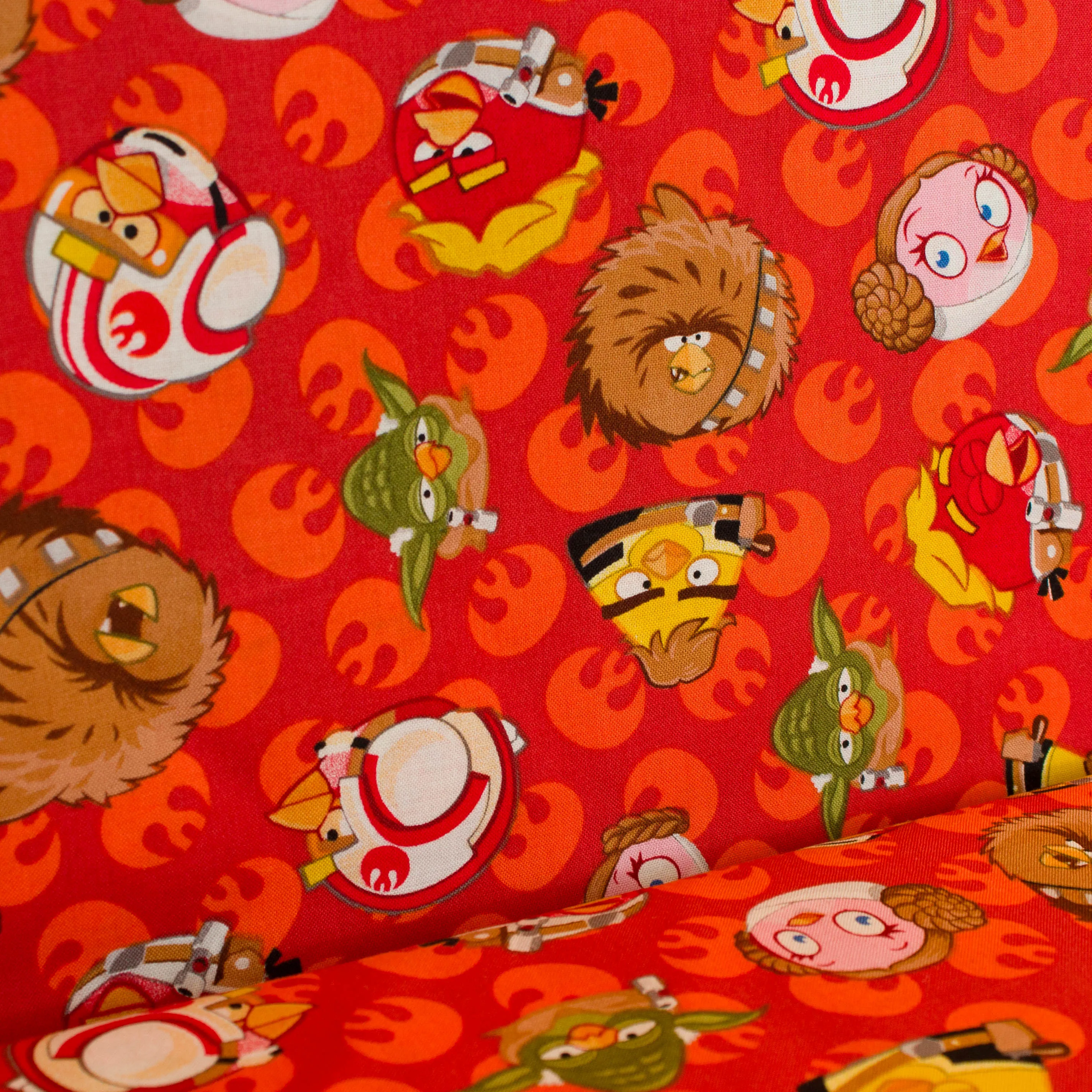 Katoen rood Angry Birds Star Wars