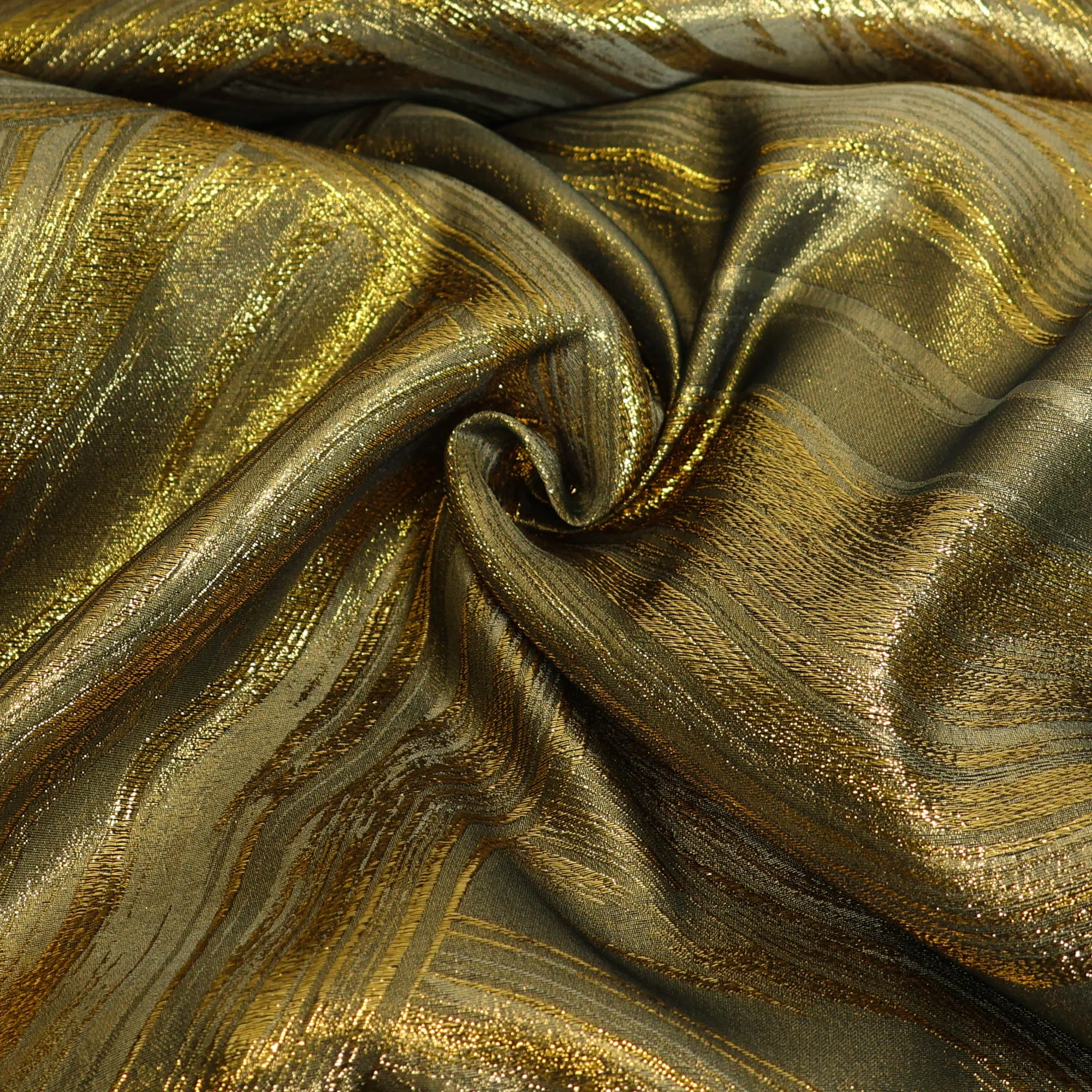 Jacquard met gouden versiering