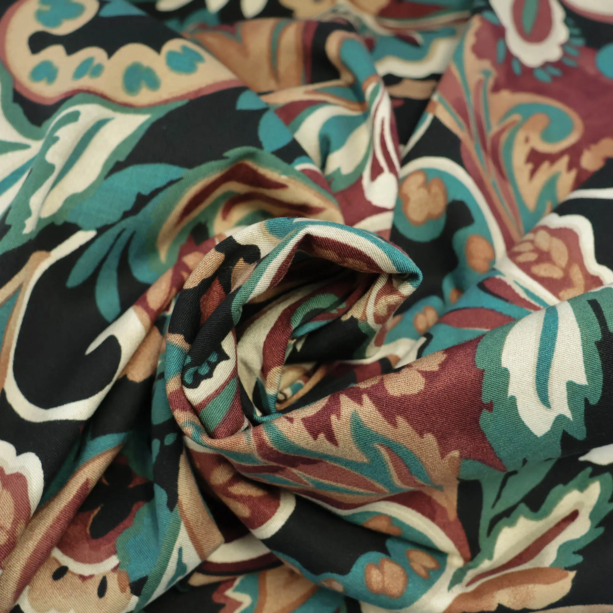 Viscose stretch print